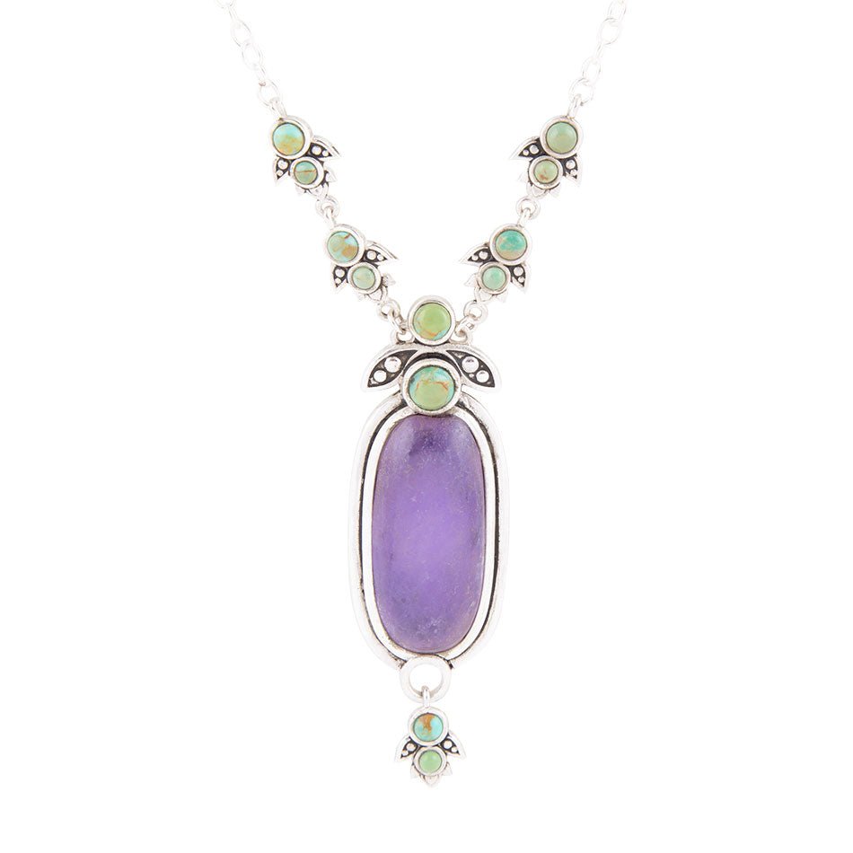 Emile Purple Quartz Sterling Silver Pendant Necklace