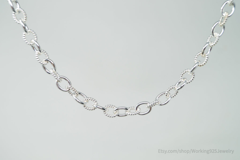 Vintage Designer Judith Ripka CZ Sterling Silver Link Heart Lock Necklace