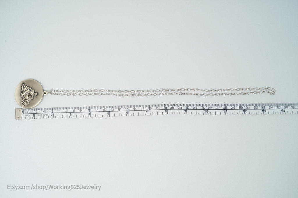 Vtg The Wittnauer Mint Mother O Mine Rudyard Kipling Sterling Silver Necklace