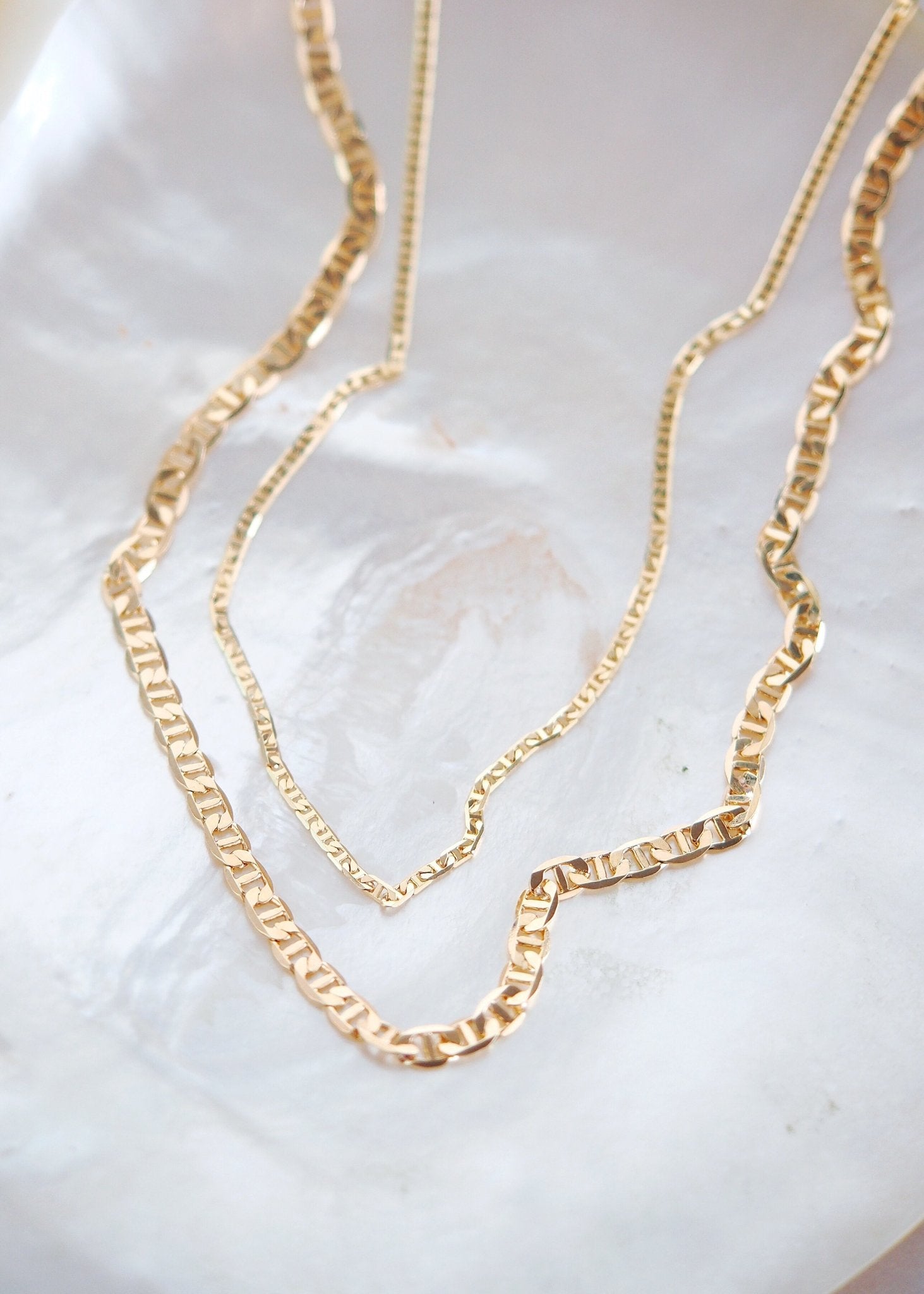 Gold Filled Mariners Chain Necklace - Kala
