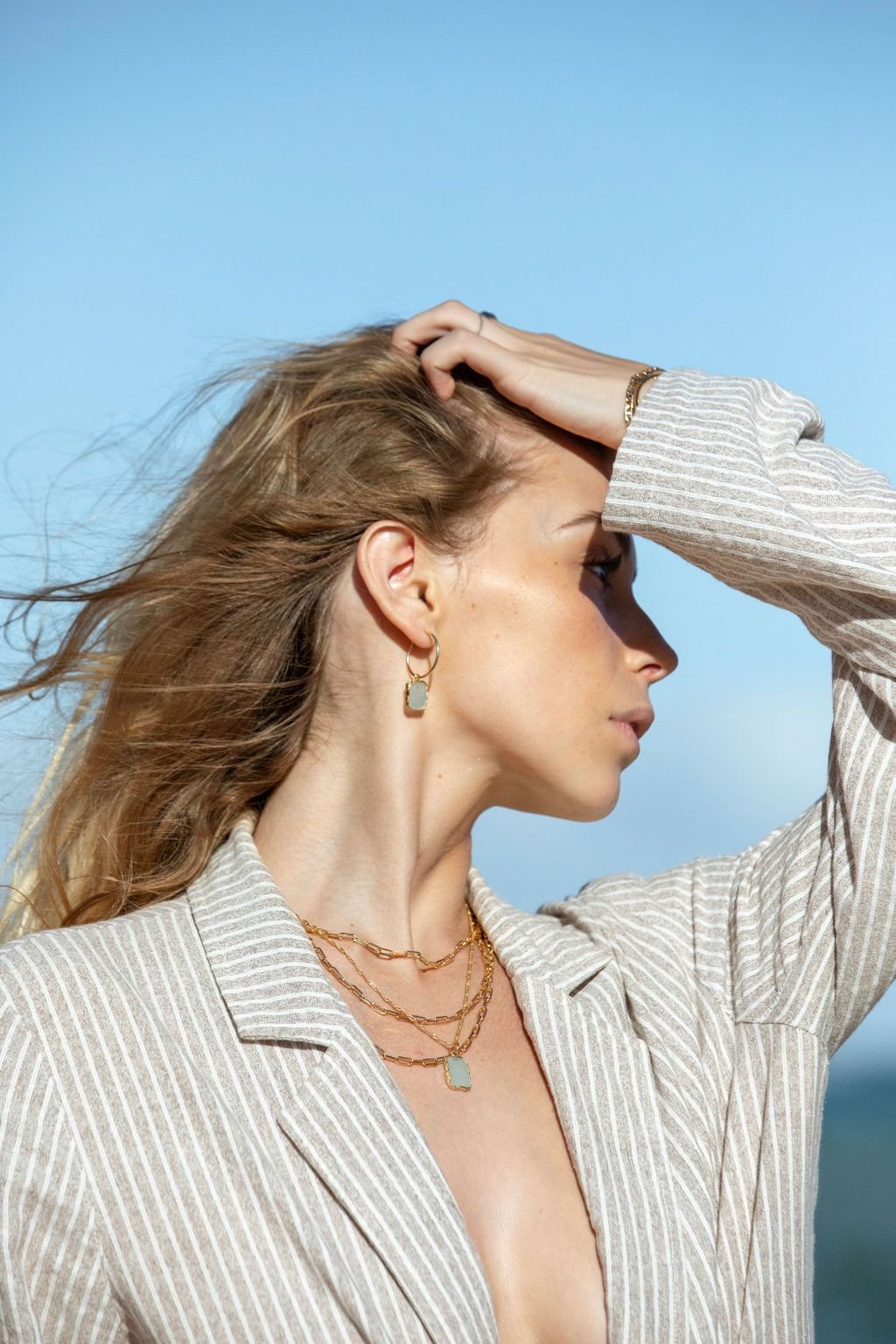 Gold Filled Paperclip Link Chain Necklace - Kala'i