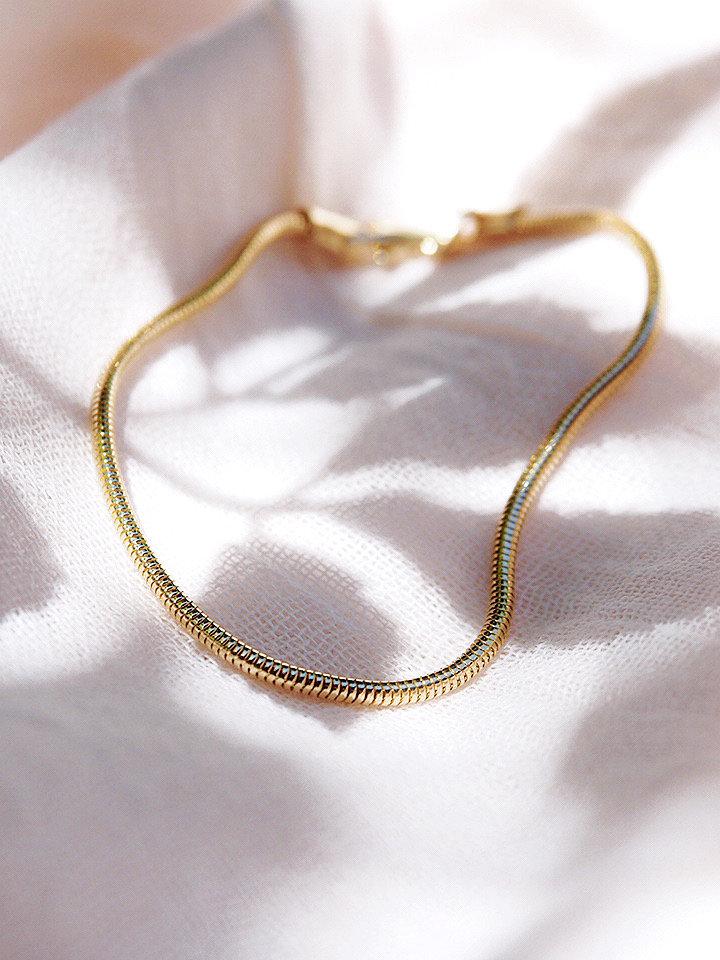 Gold Filled Snake Chain Bracelet - Akela