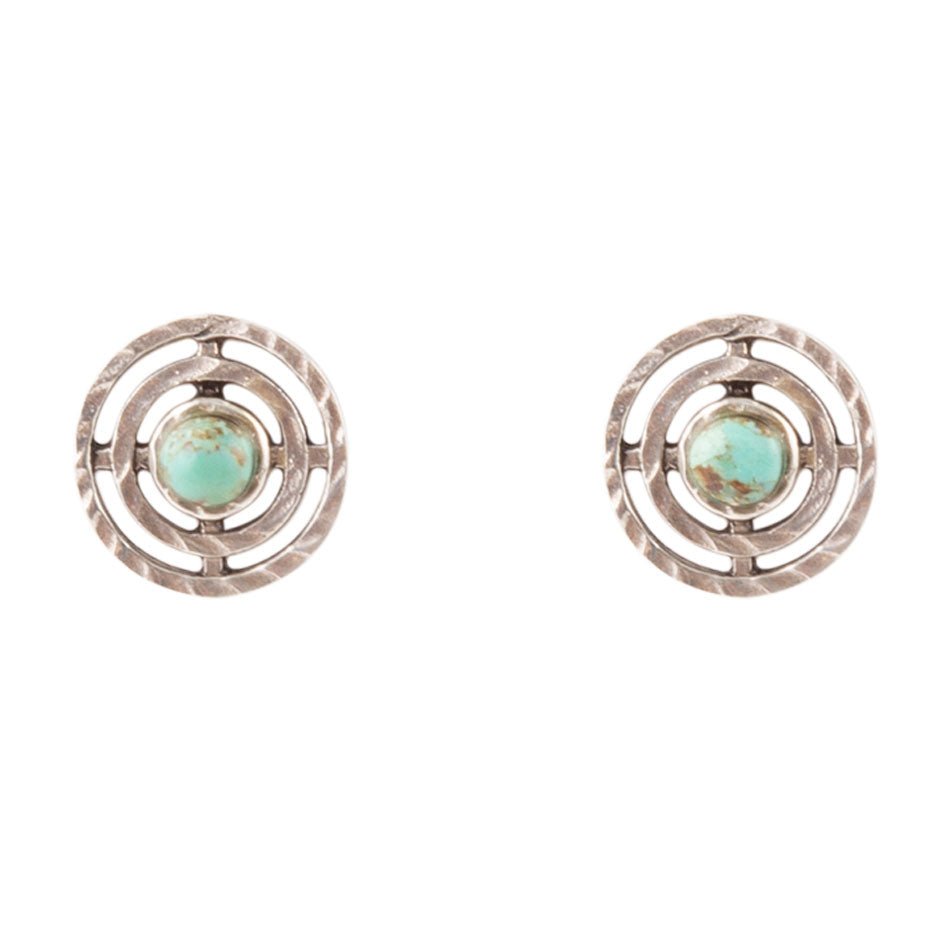Hypnosis Turquoise and Sterling Silver Earrings