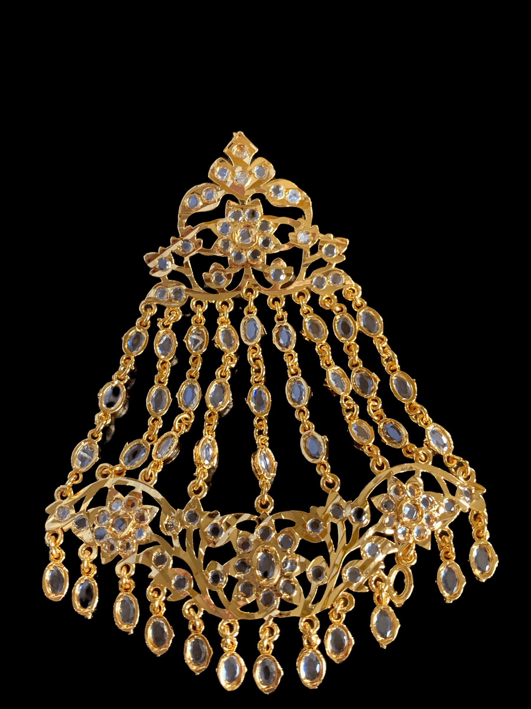 Abira jhoomar - white   ( SHIPS IN 4 WEEKS  )