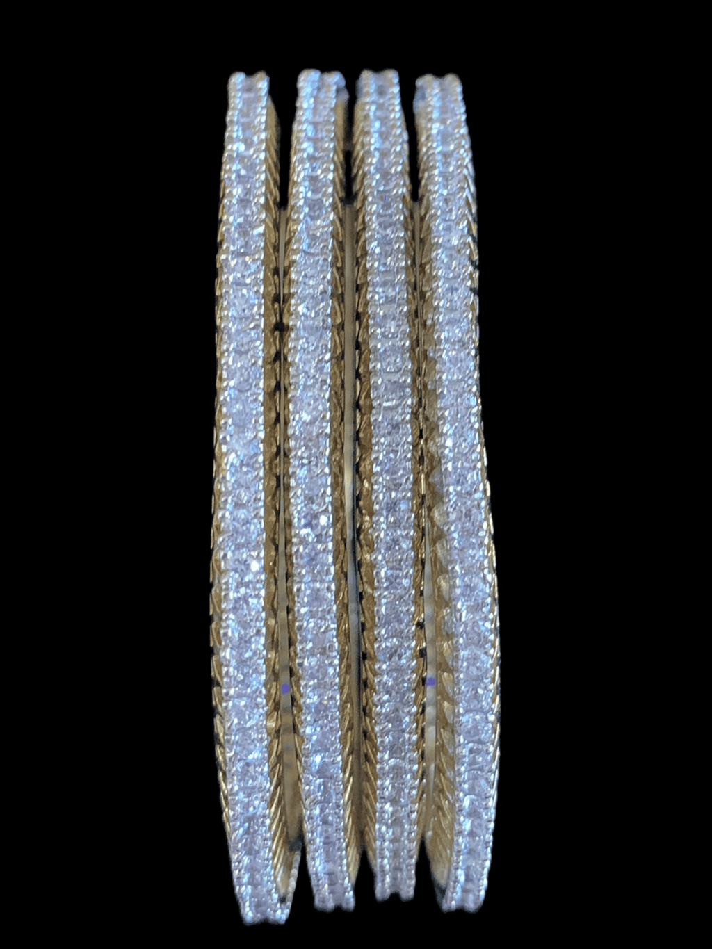 B39 Naina cz bangle set of 4 (   READY TO SHIP )