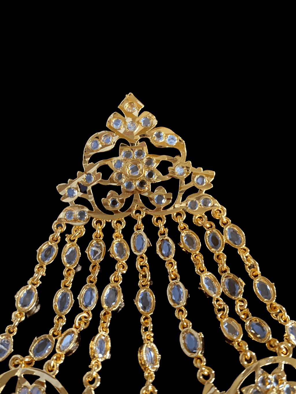 Abira jhoomar - white   ( SHIPS IN 4 WEEKS  )