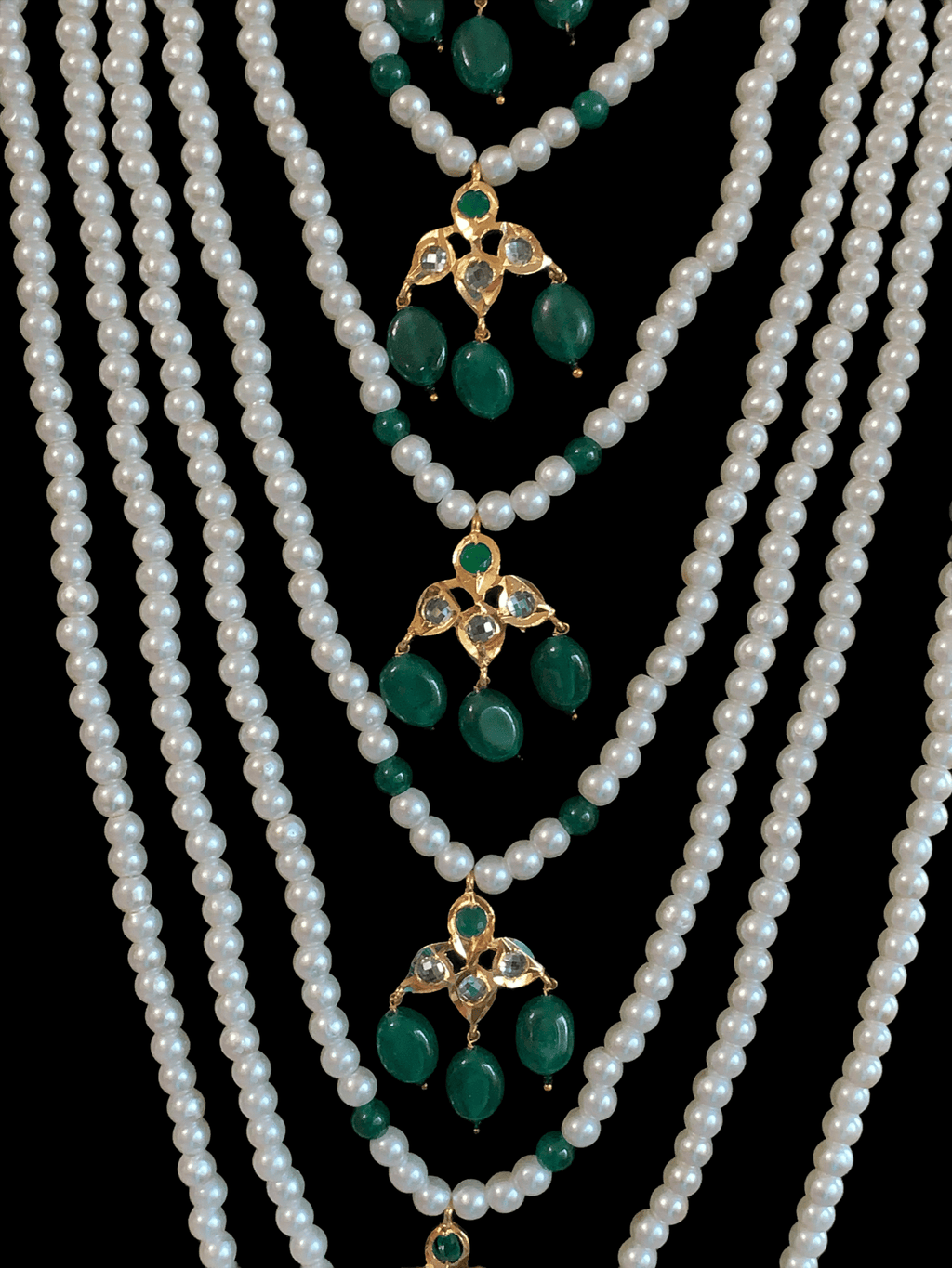 SAT50  Insia hyderabadi satlada in green  ( READY TO SHIP )