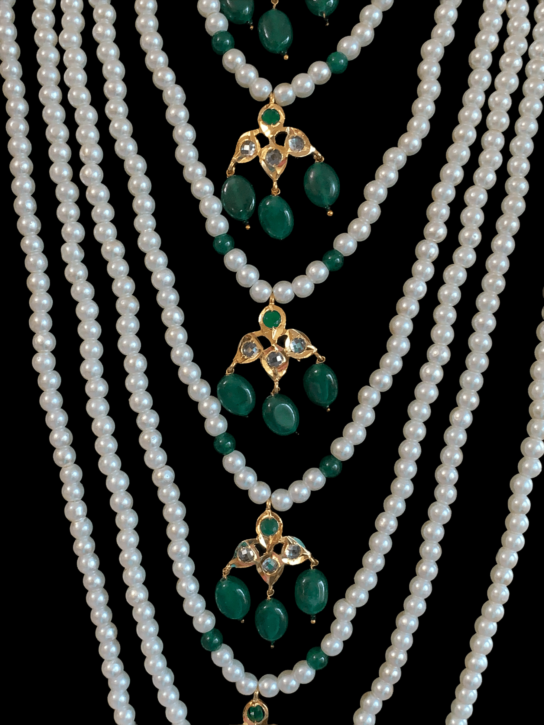 SAT50  Insia hyderabadi satlada in green  ( READY TO SHIP )