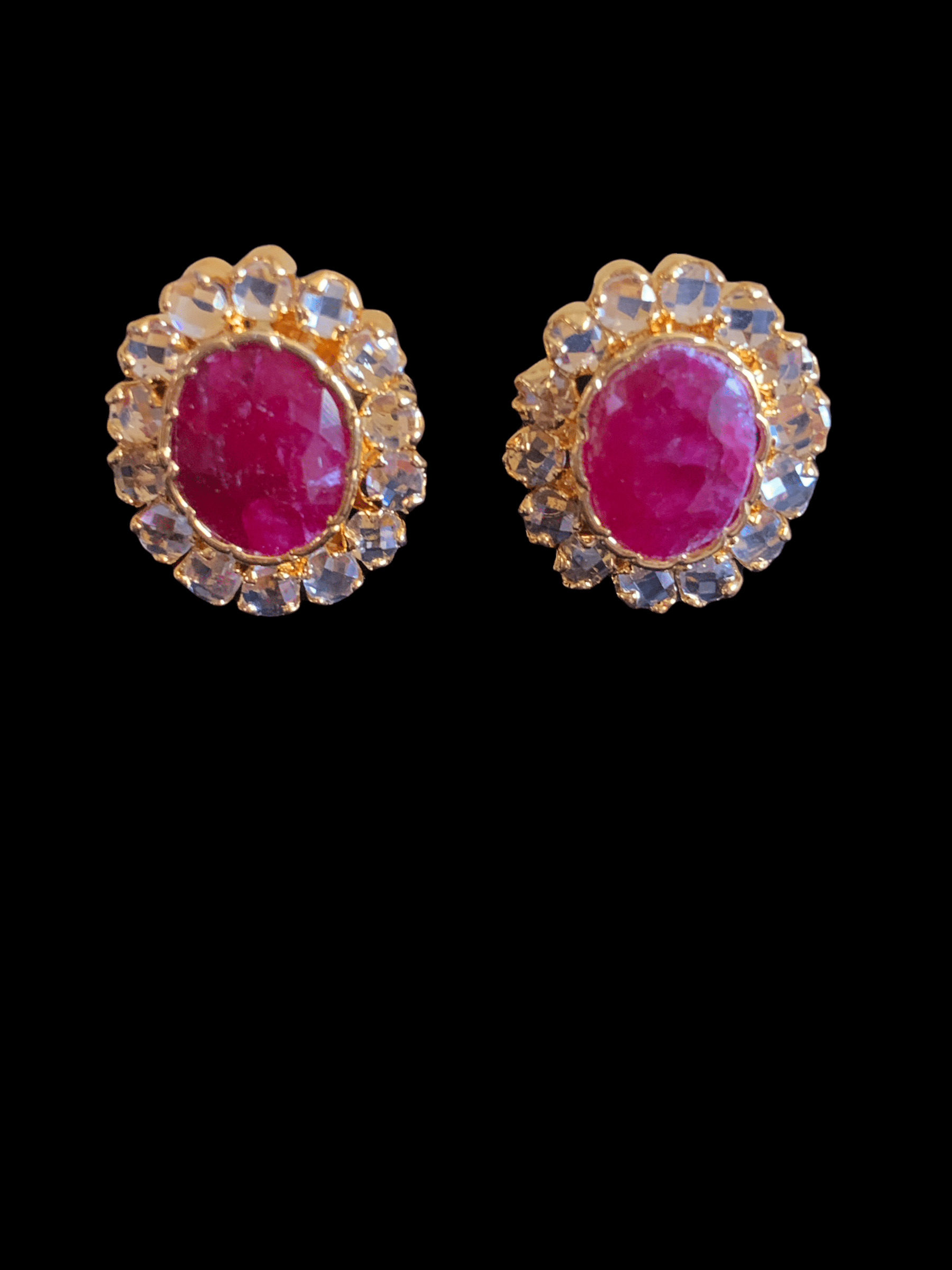 PS454 Pendant set with rubies  ( READY TO SHIP )