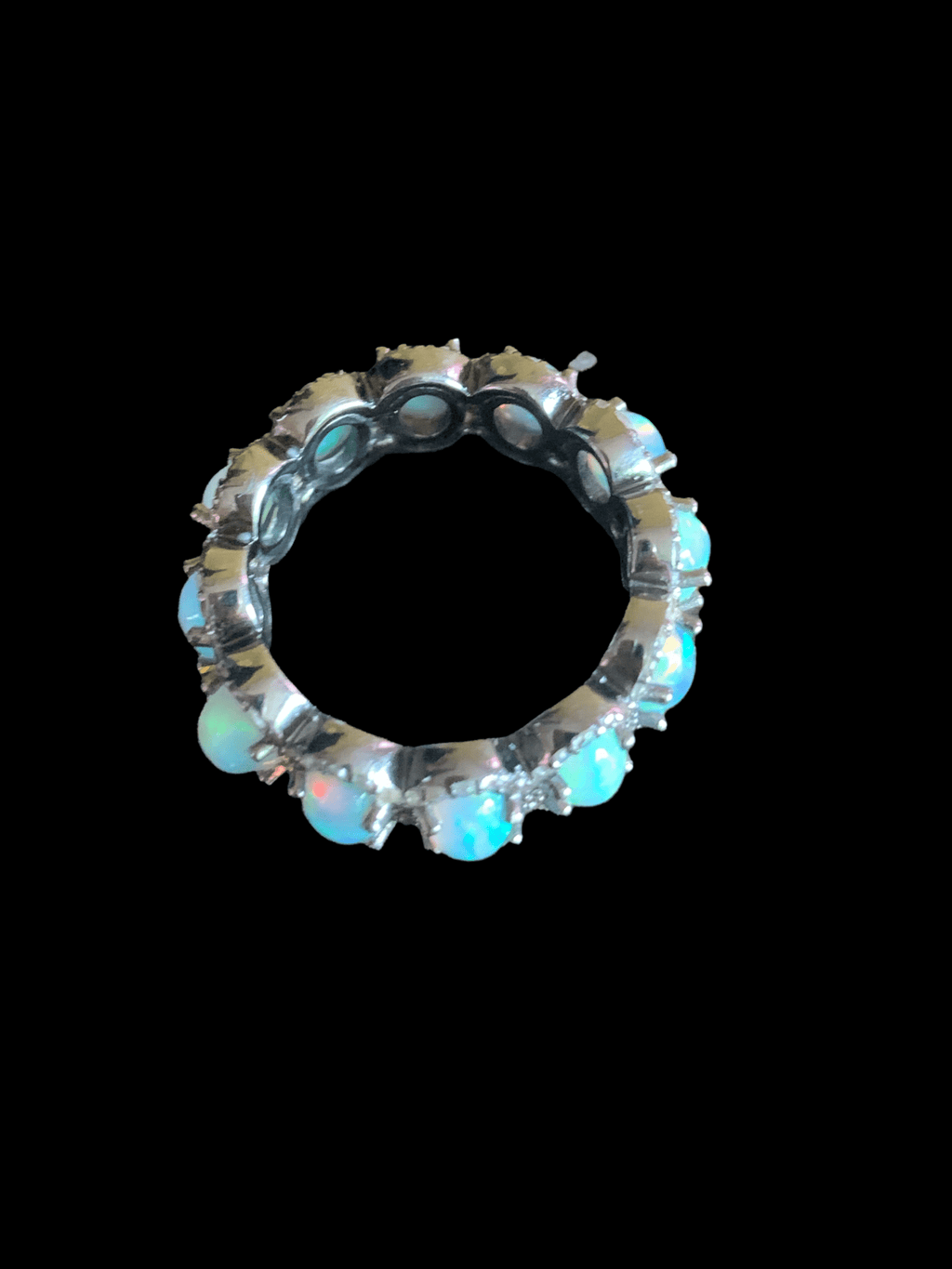 Opal multistone  ring in silver