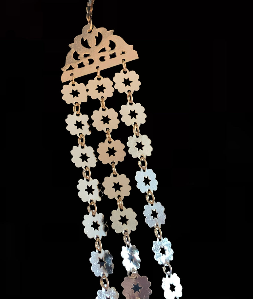 NS170 Chandan haar necklace  in gold plating  (READY TO SHIP   )