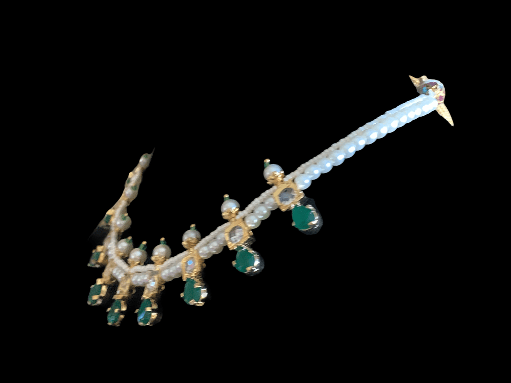 NS227 Kiara neckalce set in green  ( READY TO SHIP )