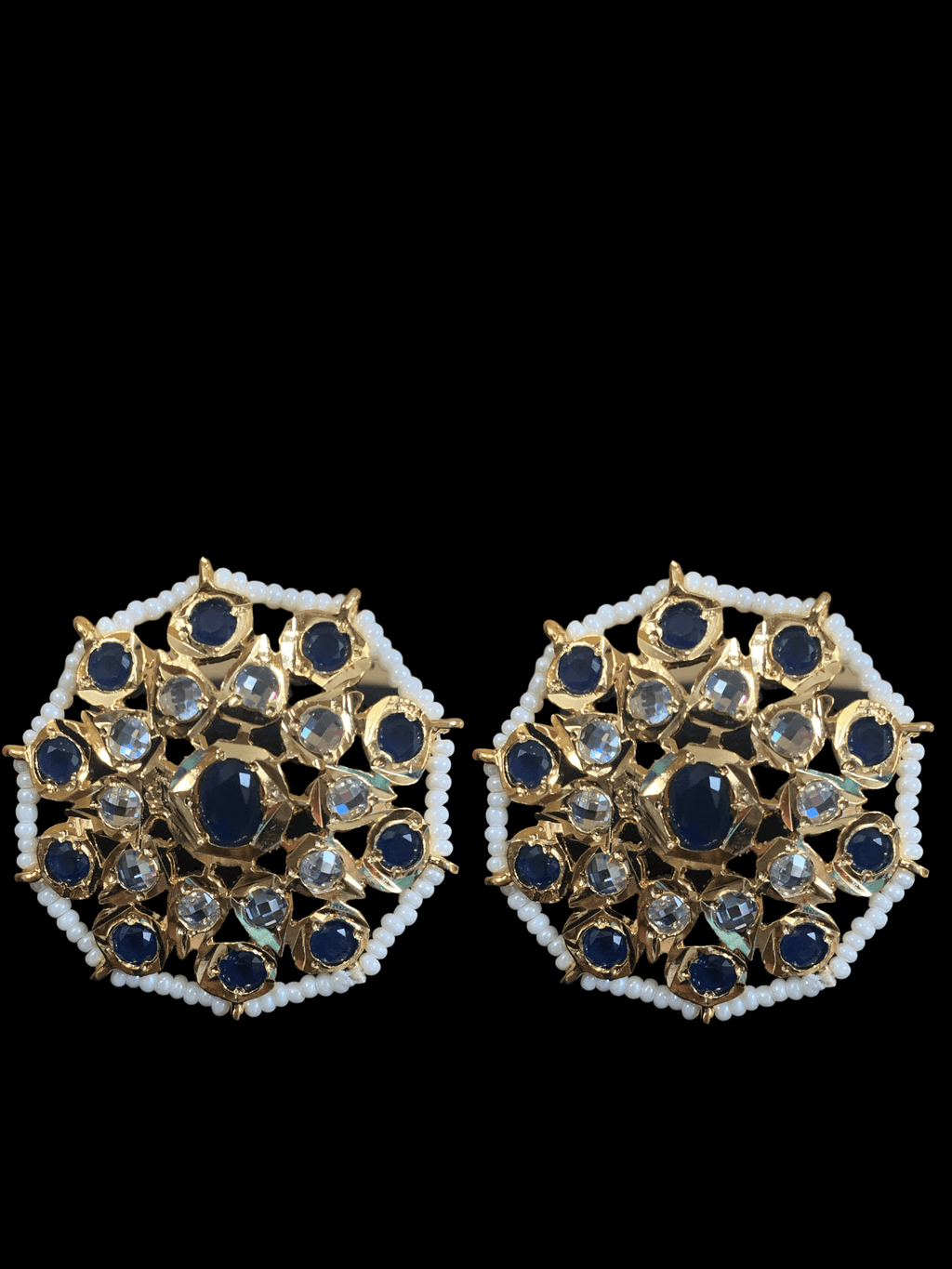 C160 Amra choker set  - blue  ( SHIPS IN 4 WEEKS  )