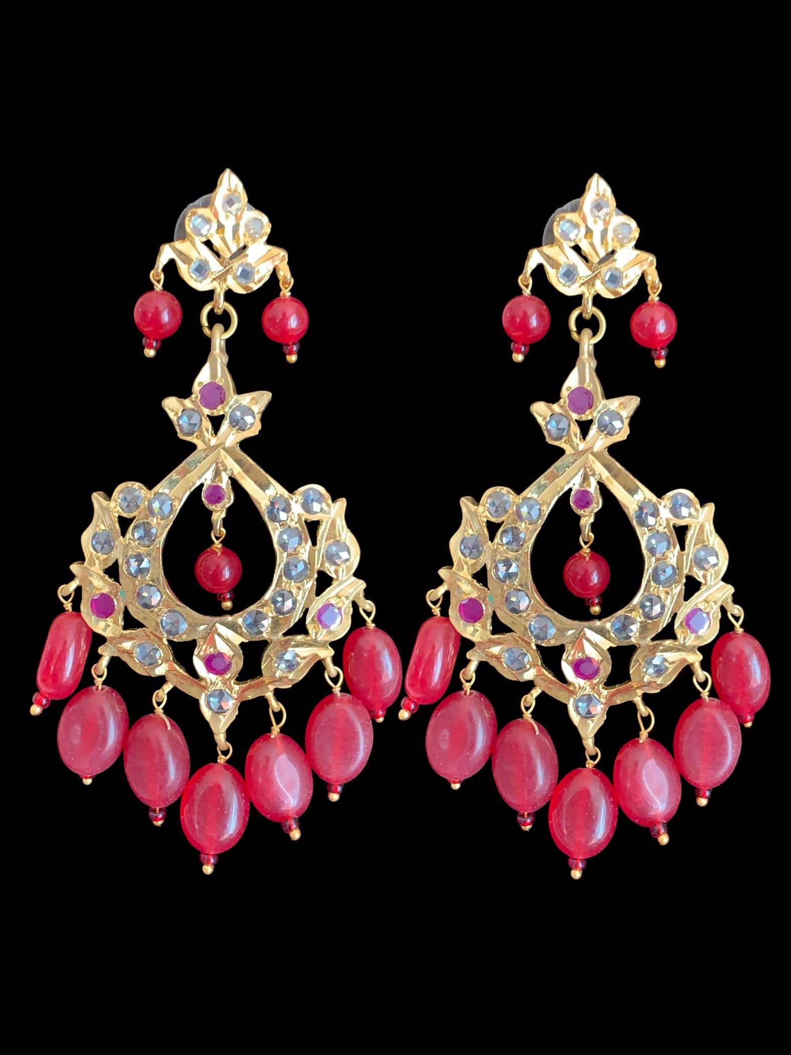 LN66 Laura hyderbadi pearl haar with earrings ( READY TO SHIP)