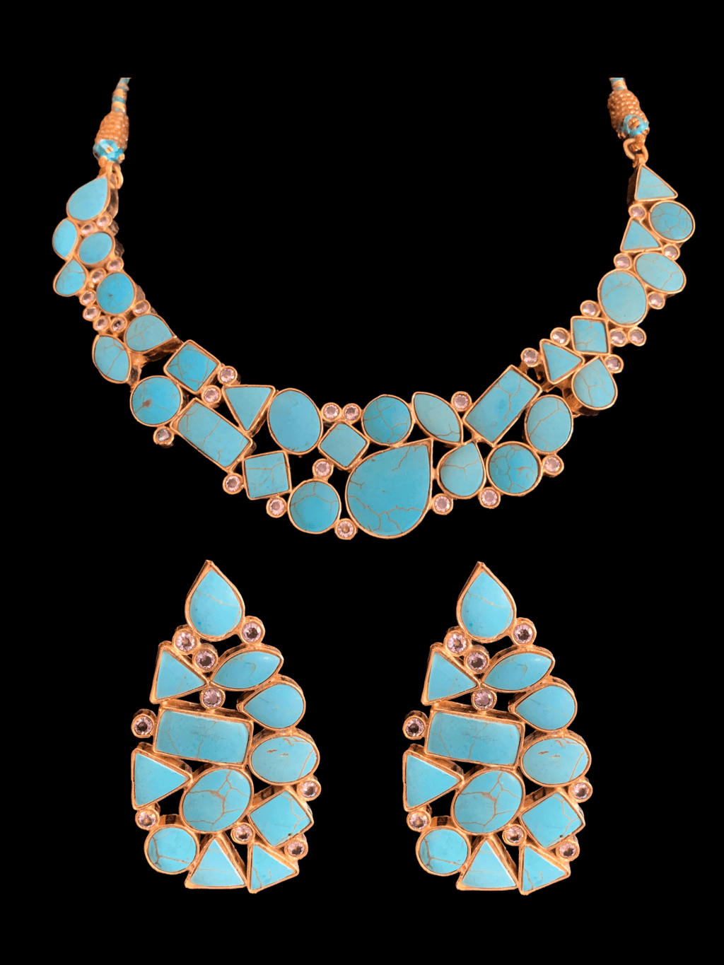 NS190 Turquoise necklace set ( SHIPS IN 4 WEEKS )