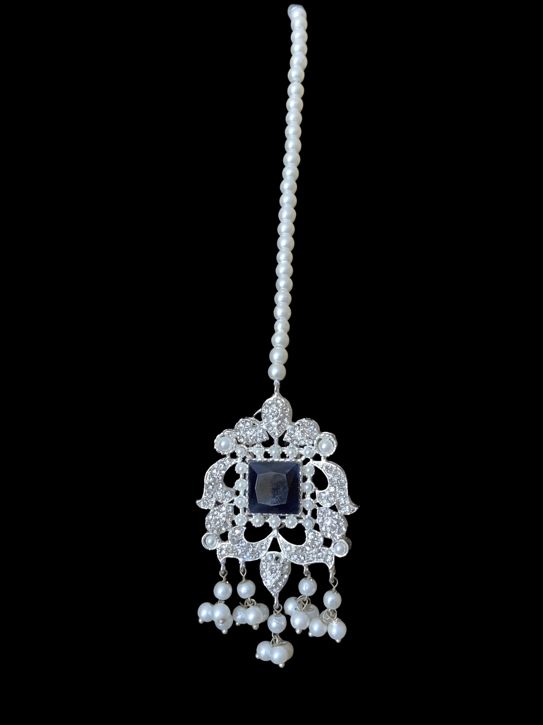 BR14 Anisa pakistani bridal set in sapphire blue (SHIPS IN 2 WEEKS )