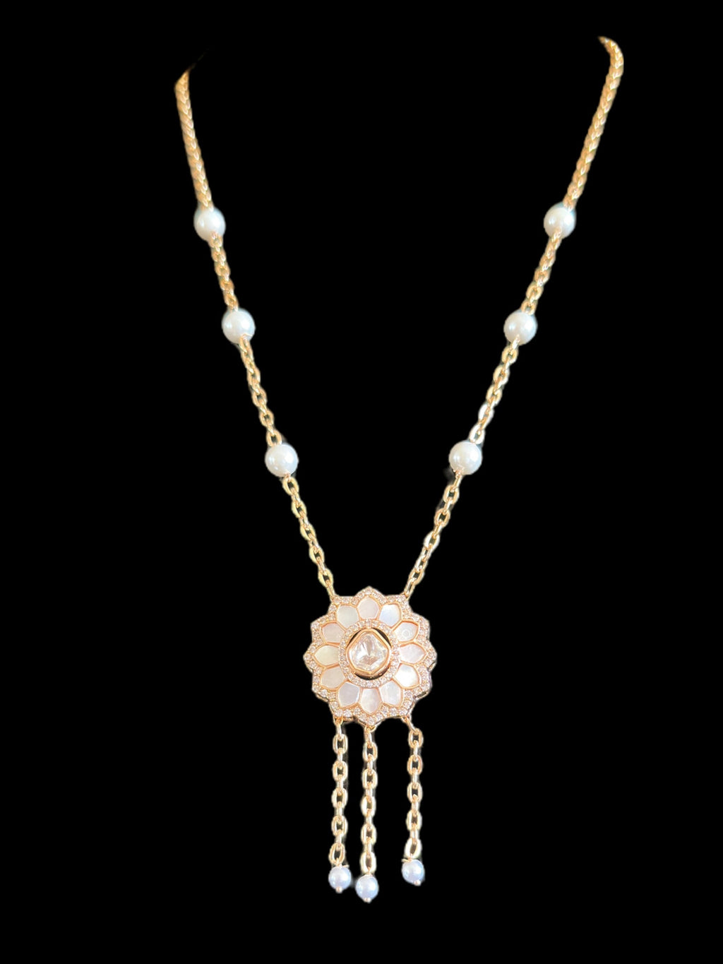 PS362 Eliza rose gold plated necklace ( READY TO SHIP )