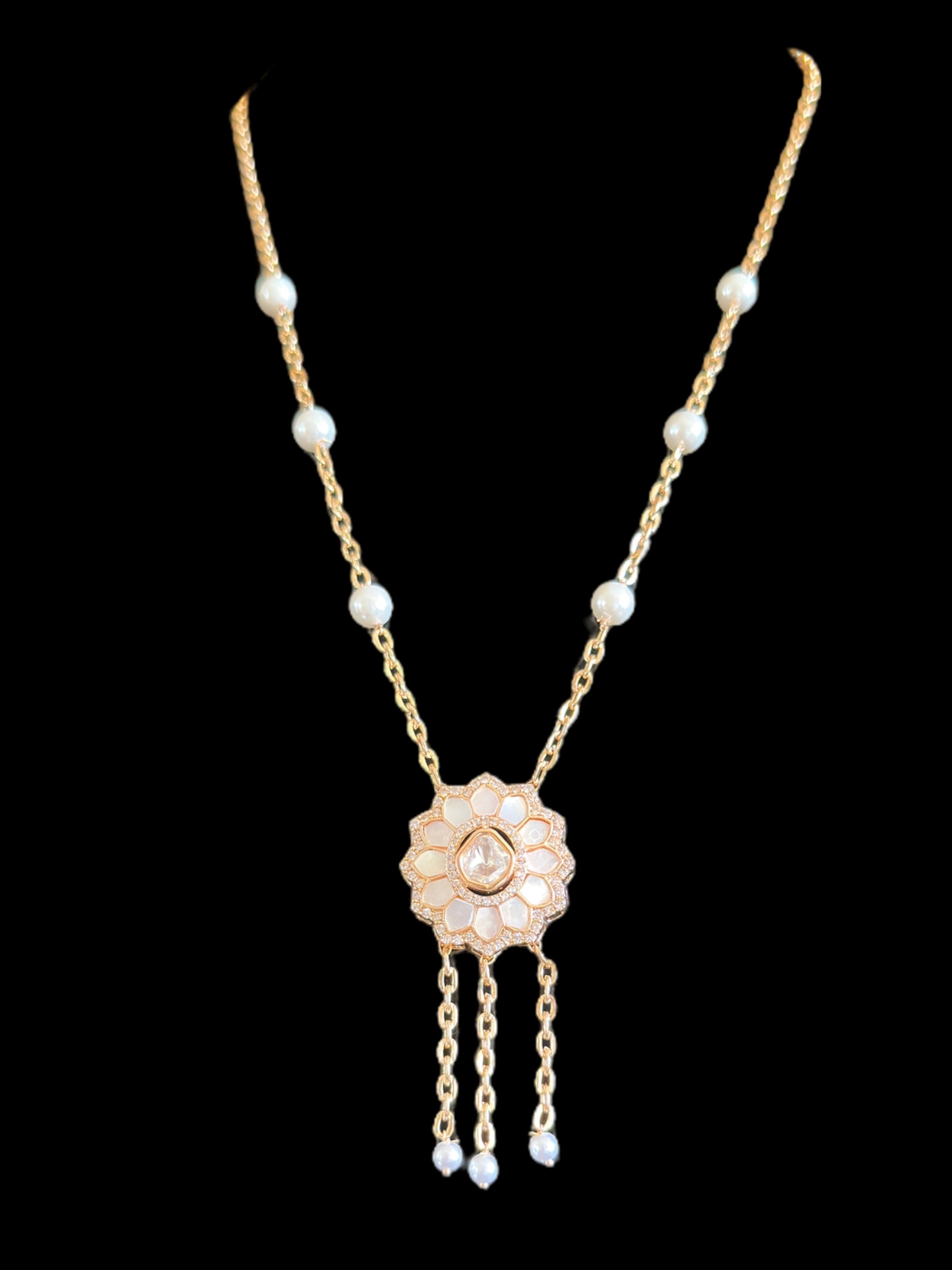 PS362 Eliza rose gold plated necklace ( READY TO SHIP )