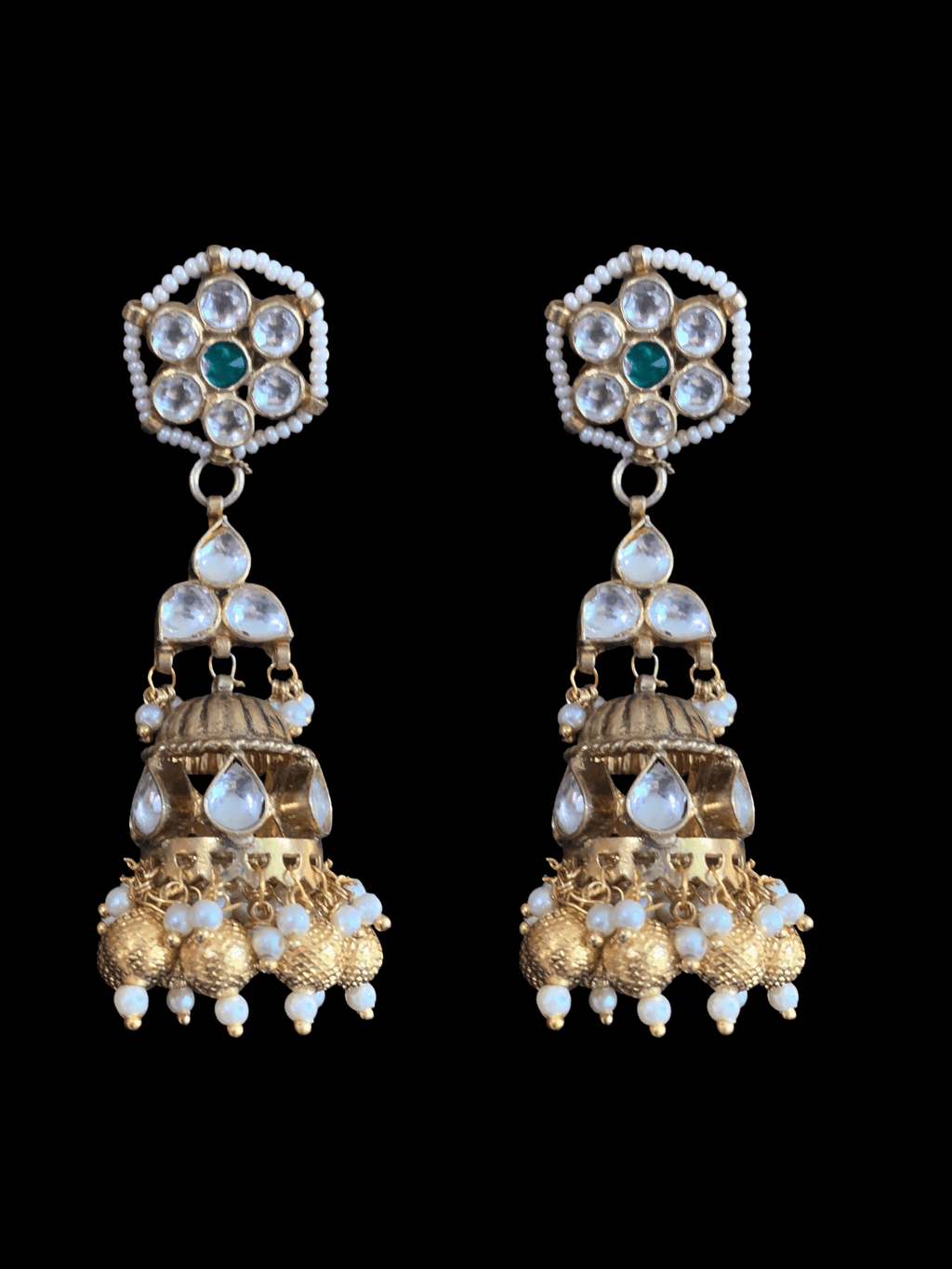 PS324  pachi kundan pendant set ( READY TO SHIP)