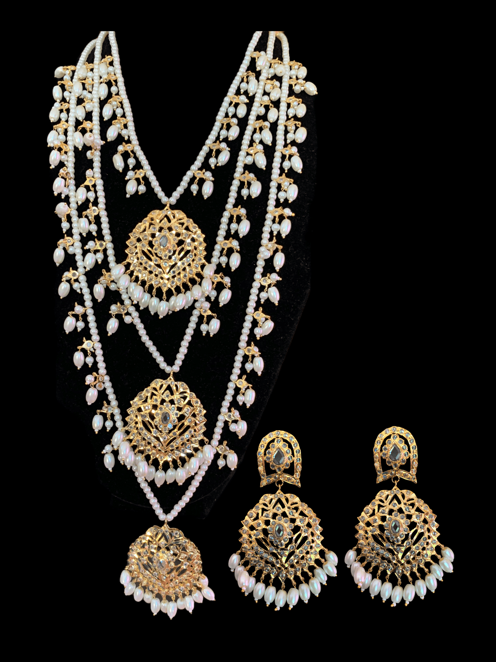 SAT44 Shanya satlada with earrings ( READY TO SHIP )