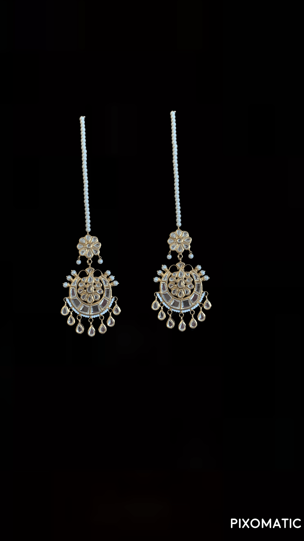 BR48 Dua kundan bridal set ( SHIPS IN 4 WEEKS )