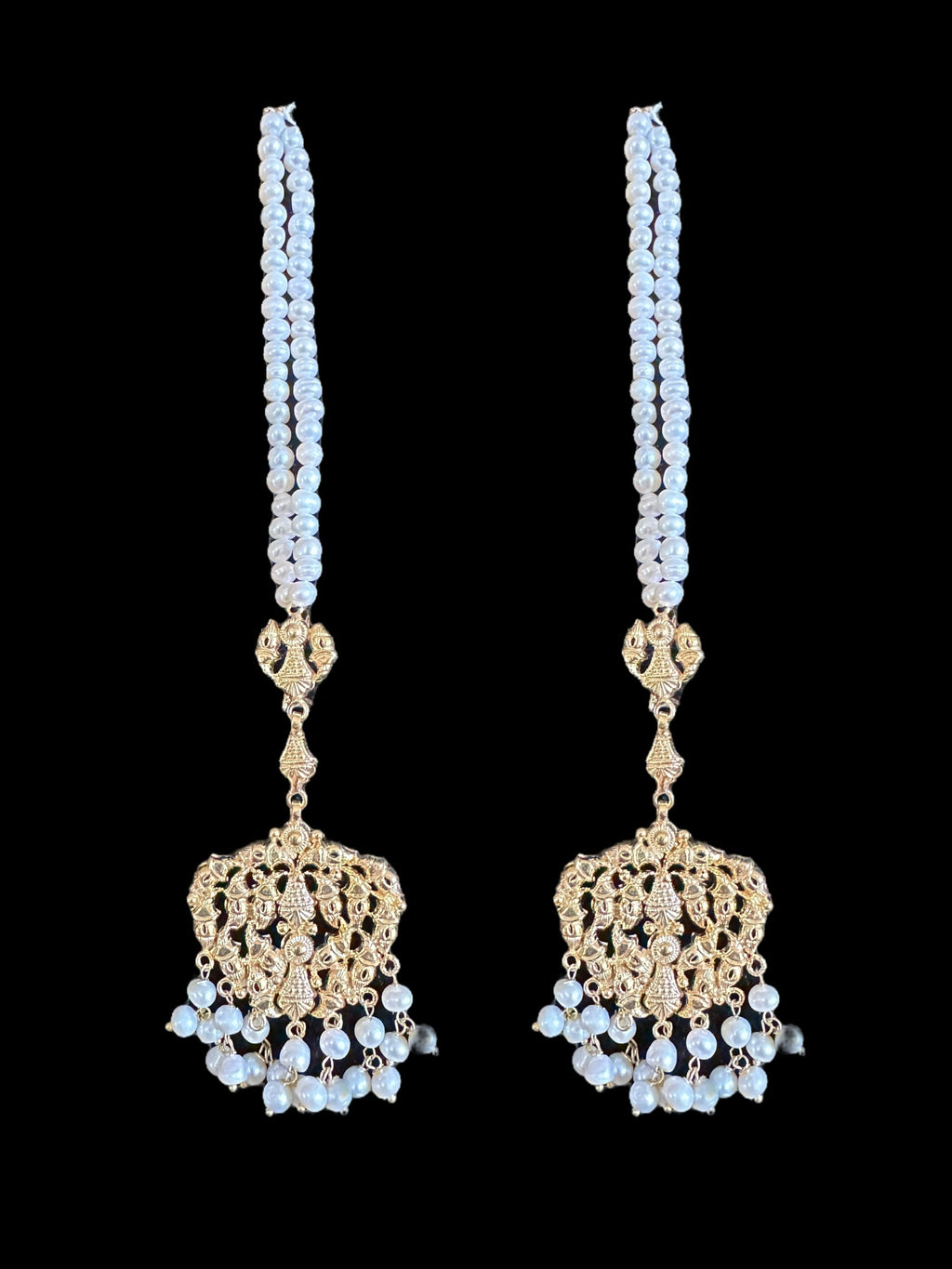 BR101 Bridal necklace set with jhoomar tika ( SHIPS IN 4  WEEKS  )