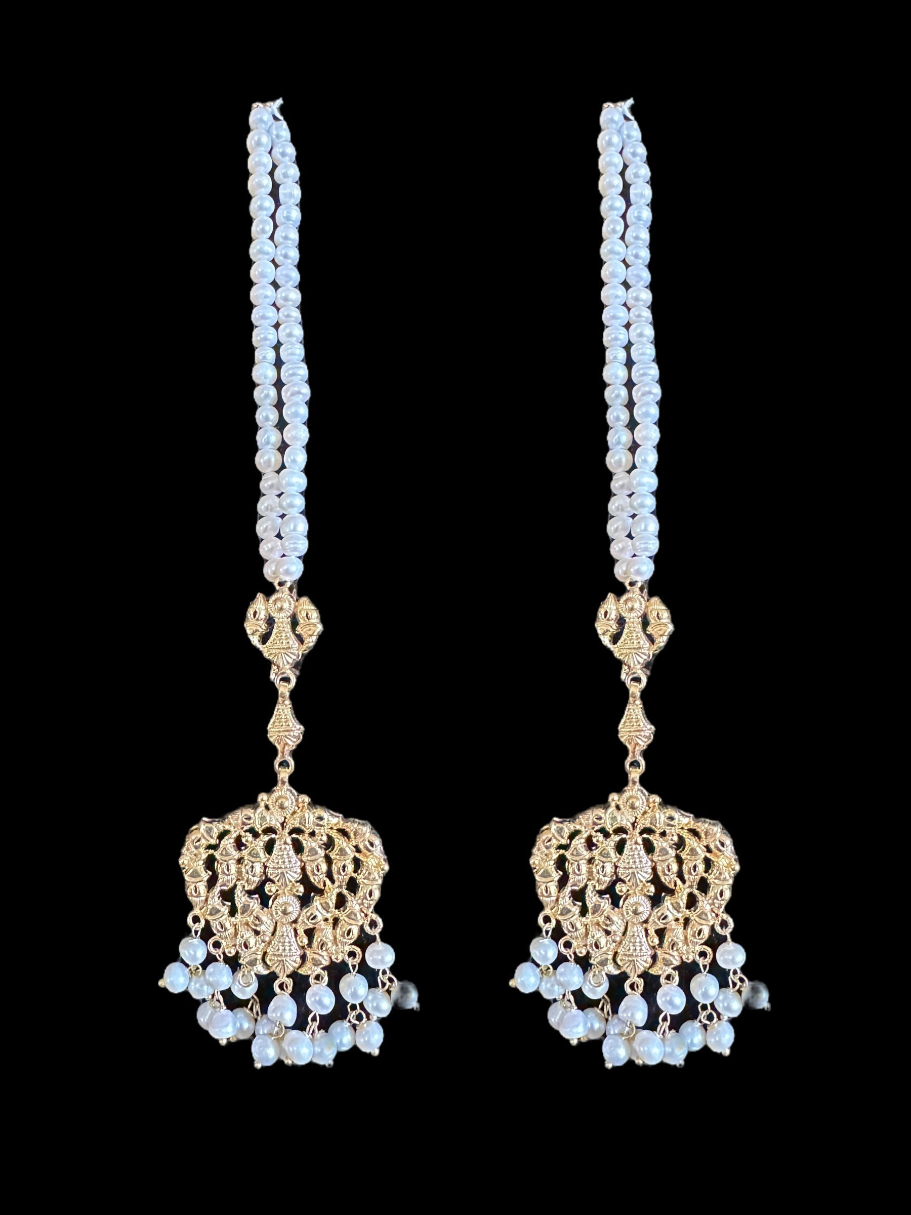 BR101 Bridal necklace set with jhoomar tika ( SHIPS IN 4  WEEKS  )