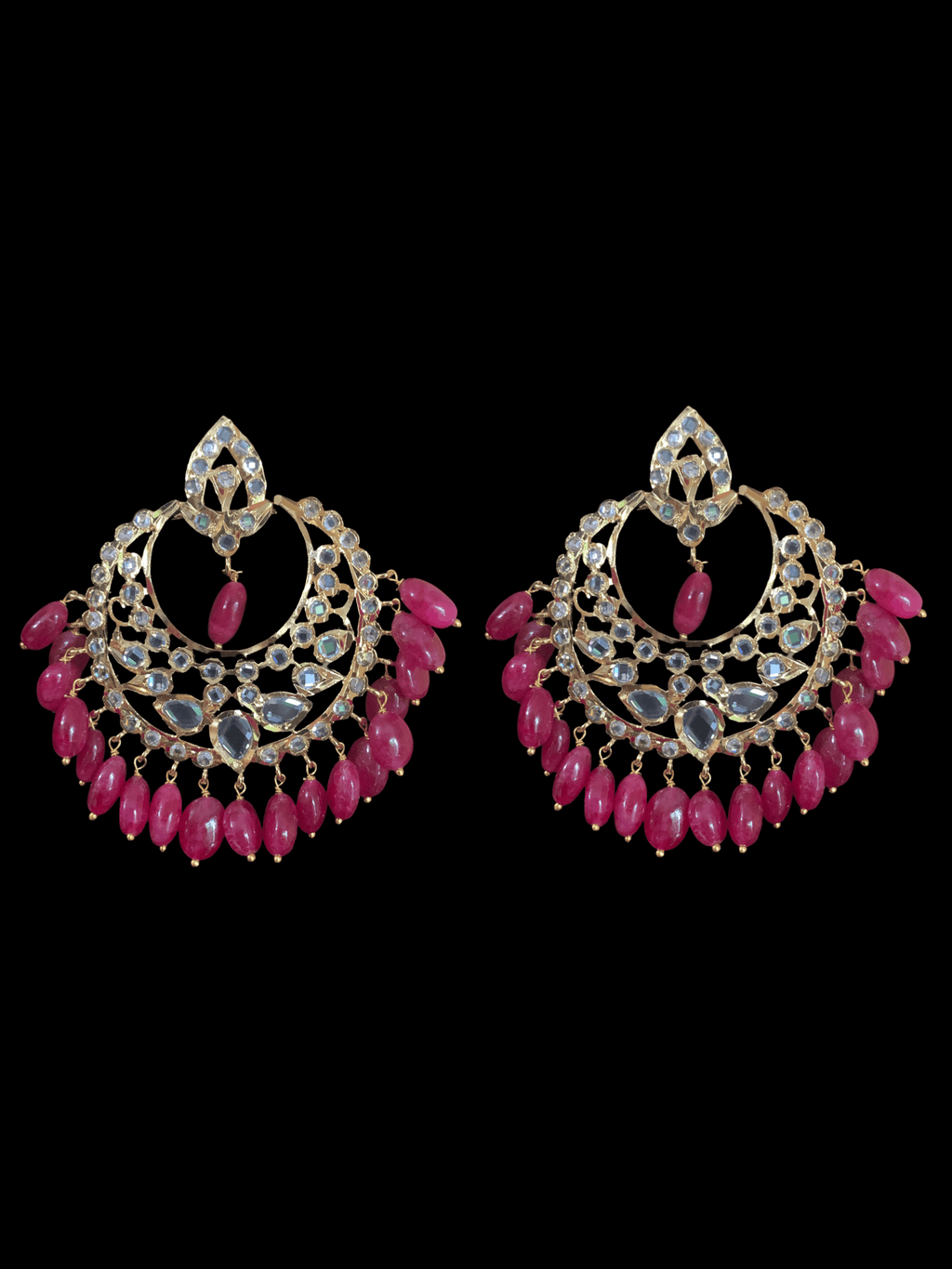 C84 MAHIRA v set in ruby beads (READY TO SHIP )