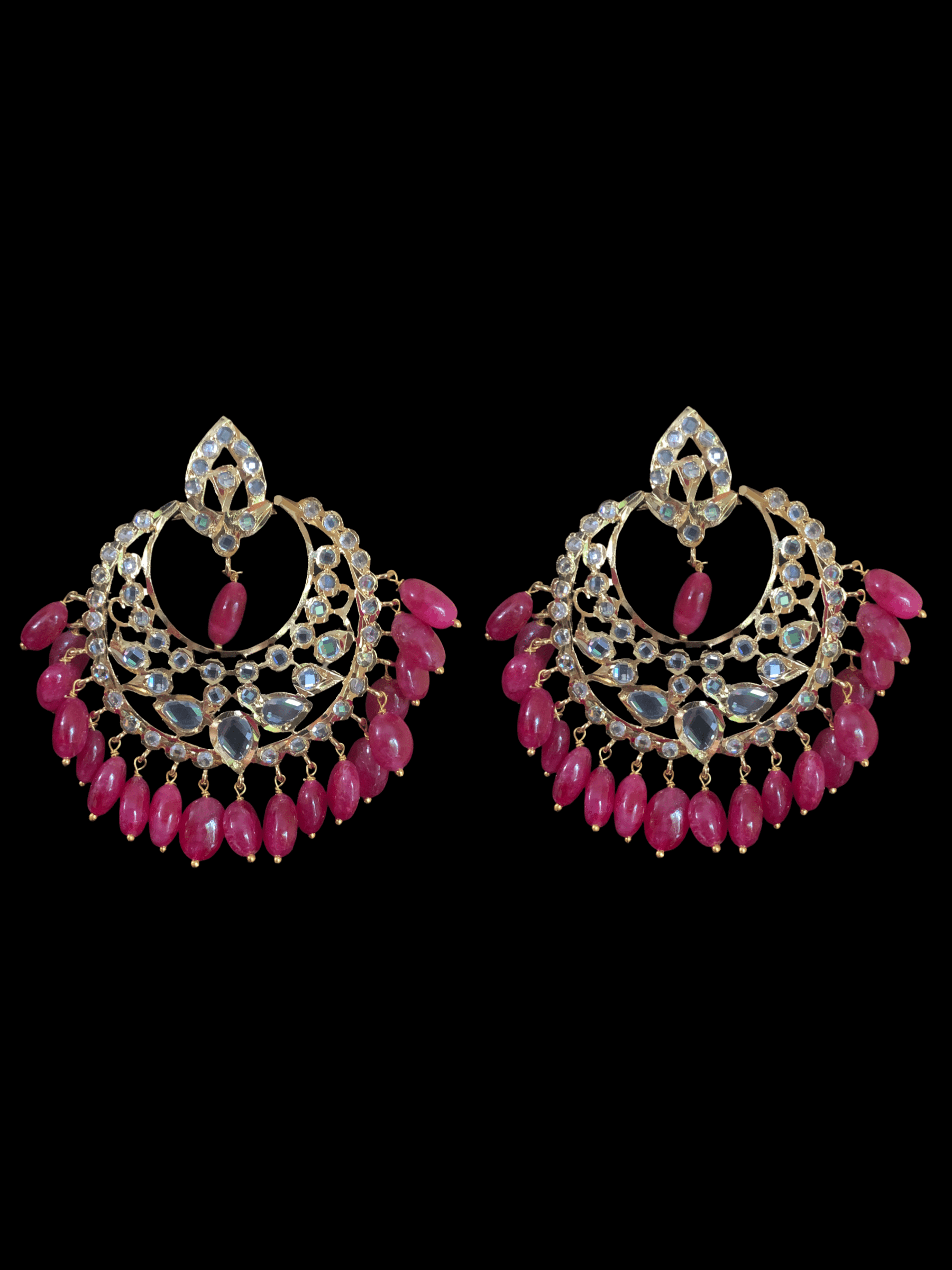 C84 MAHIRA v set in ruby beads (READY TO SHIP )