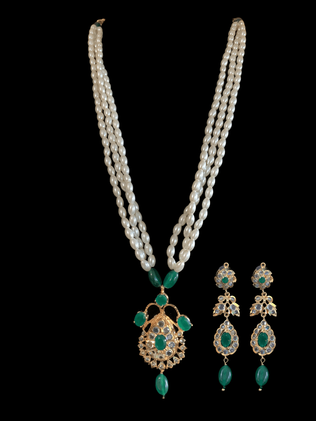 PS439 Hyderabadi jugni in shell pearls ( SHIPS IN 1 WEEK )