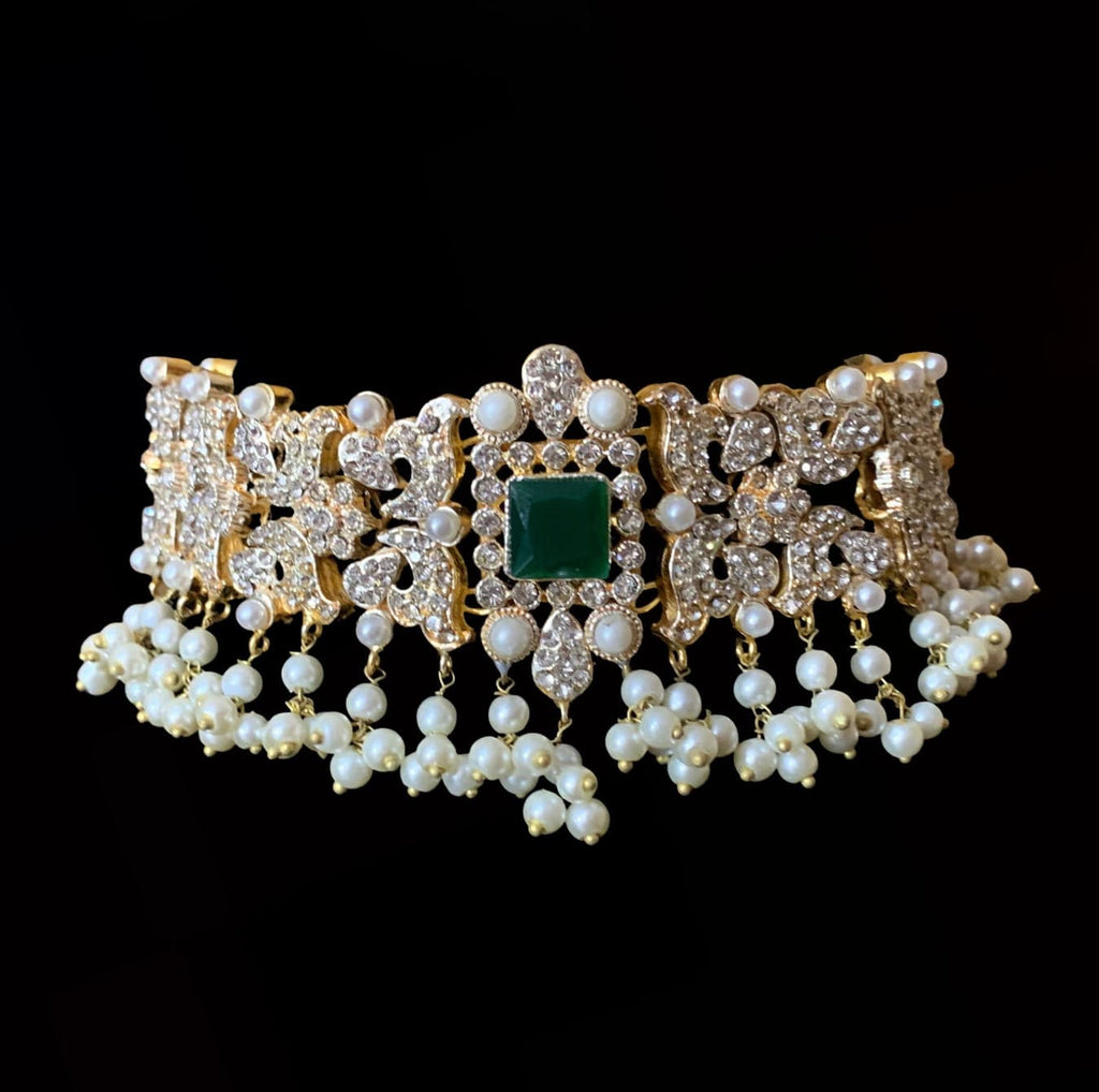 BR13 Anisa bridal set in emeralds( READY TO SHIP)