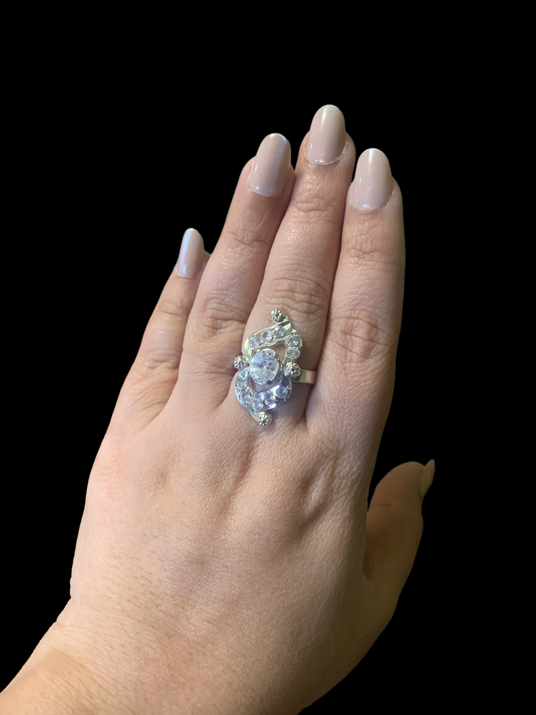 DJR76 Silver plated ring ( SHIPS IN 2 WEEKS  )