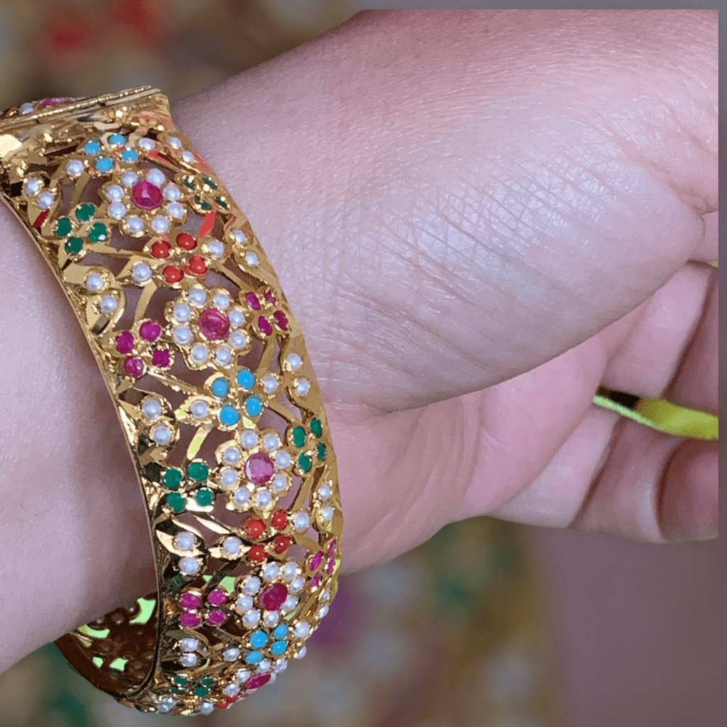 B10 Navratan Shibra Bangles ( SHIPS IN 2 WEEKS  )