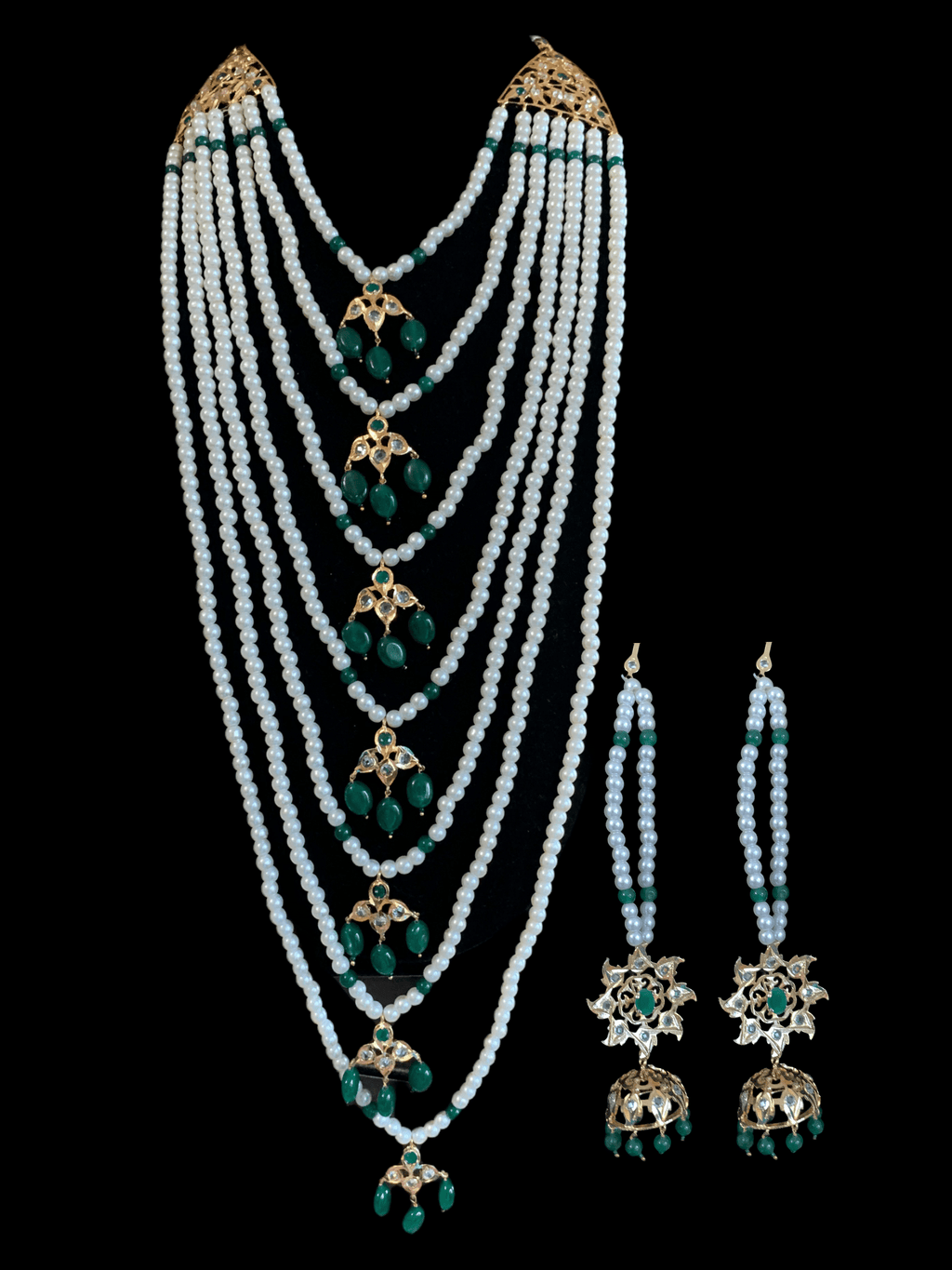 SAT50  Insia hyderabadi satlada in green  ( READY TO SHIP )