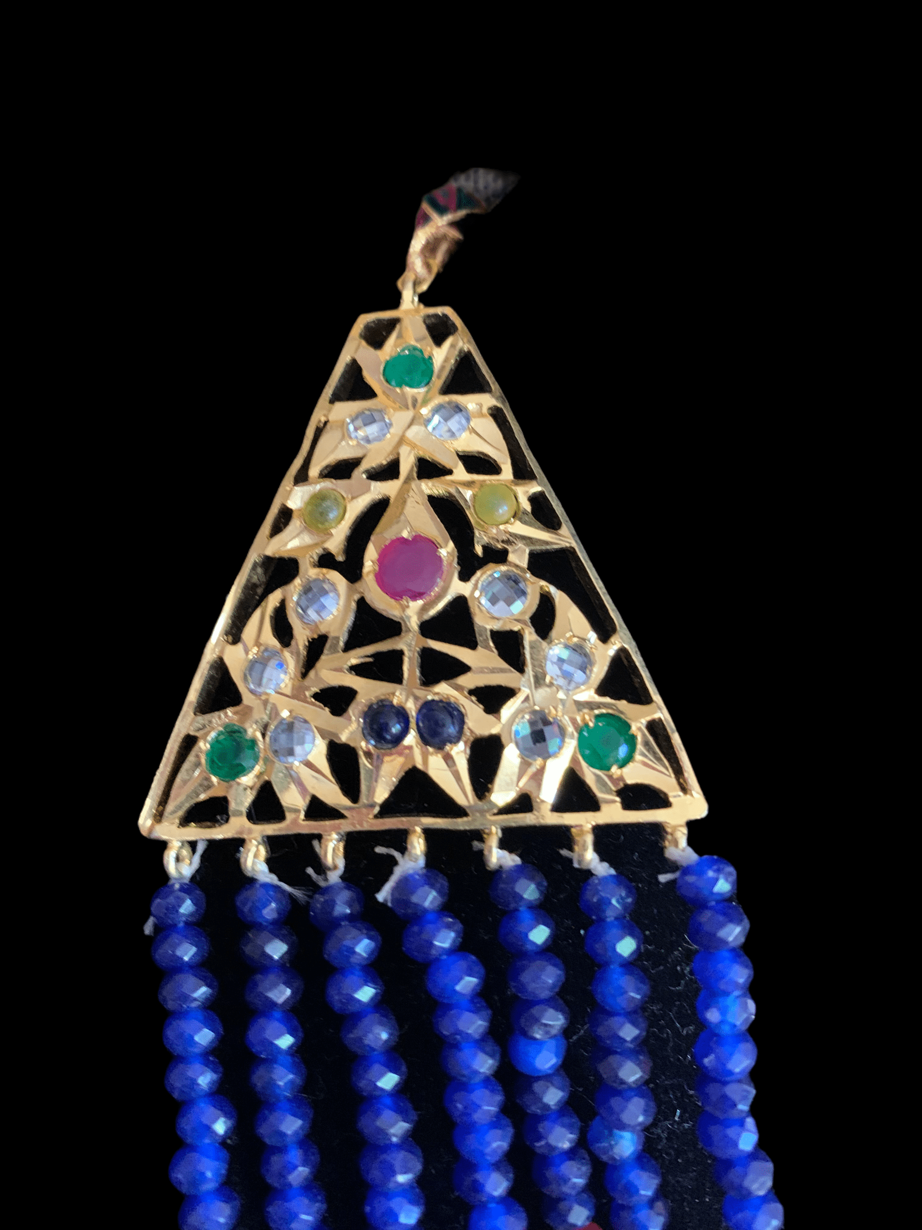 SAT40 Joana Multicolor bead  satlada ,navratan ( READY TO SHIP )