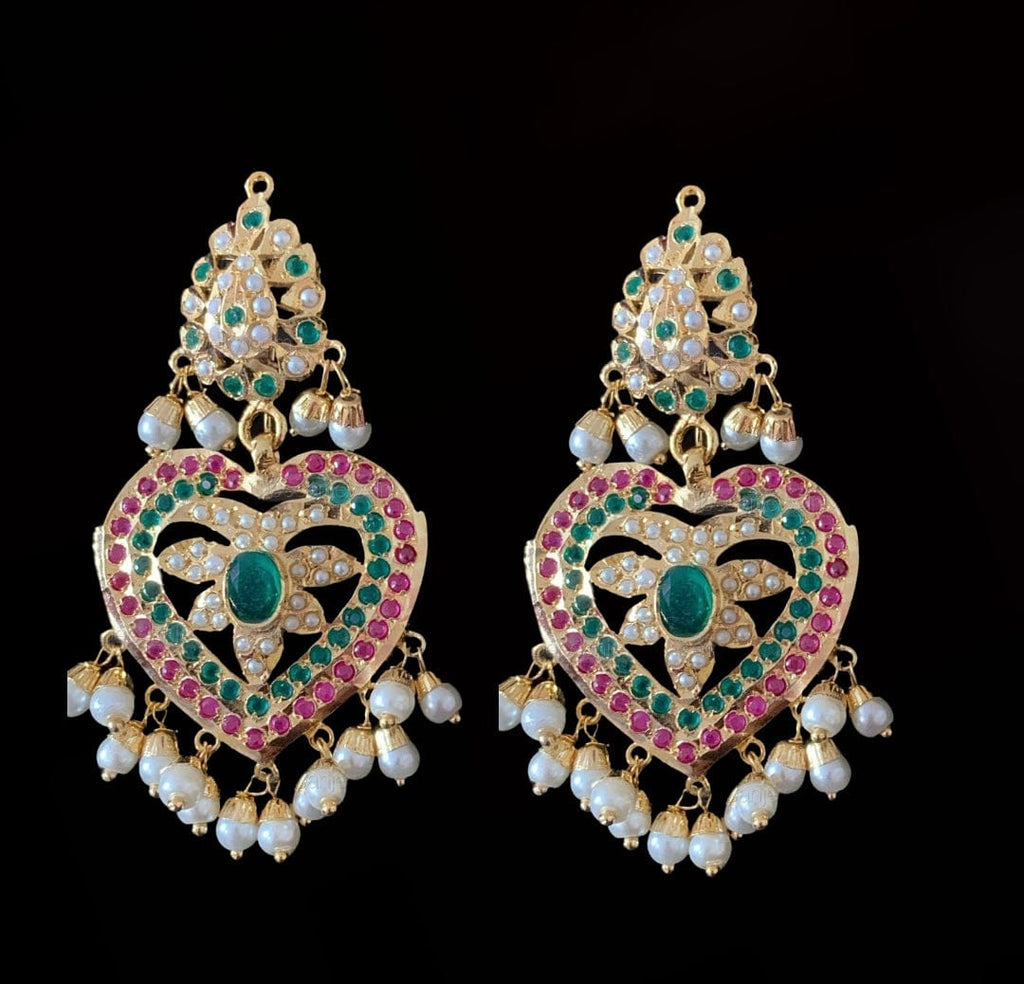 DNS104 Laya Punjabi Jadau necklace set (READY TO SHIP)