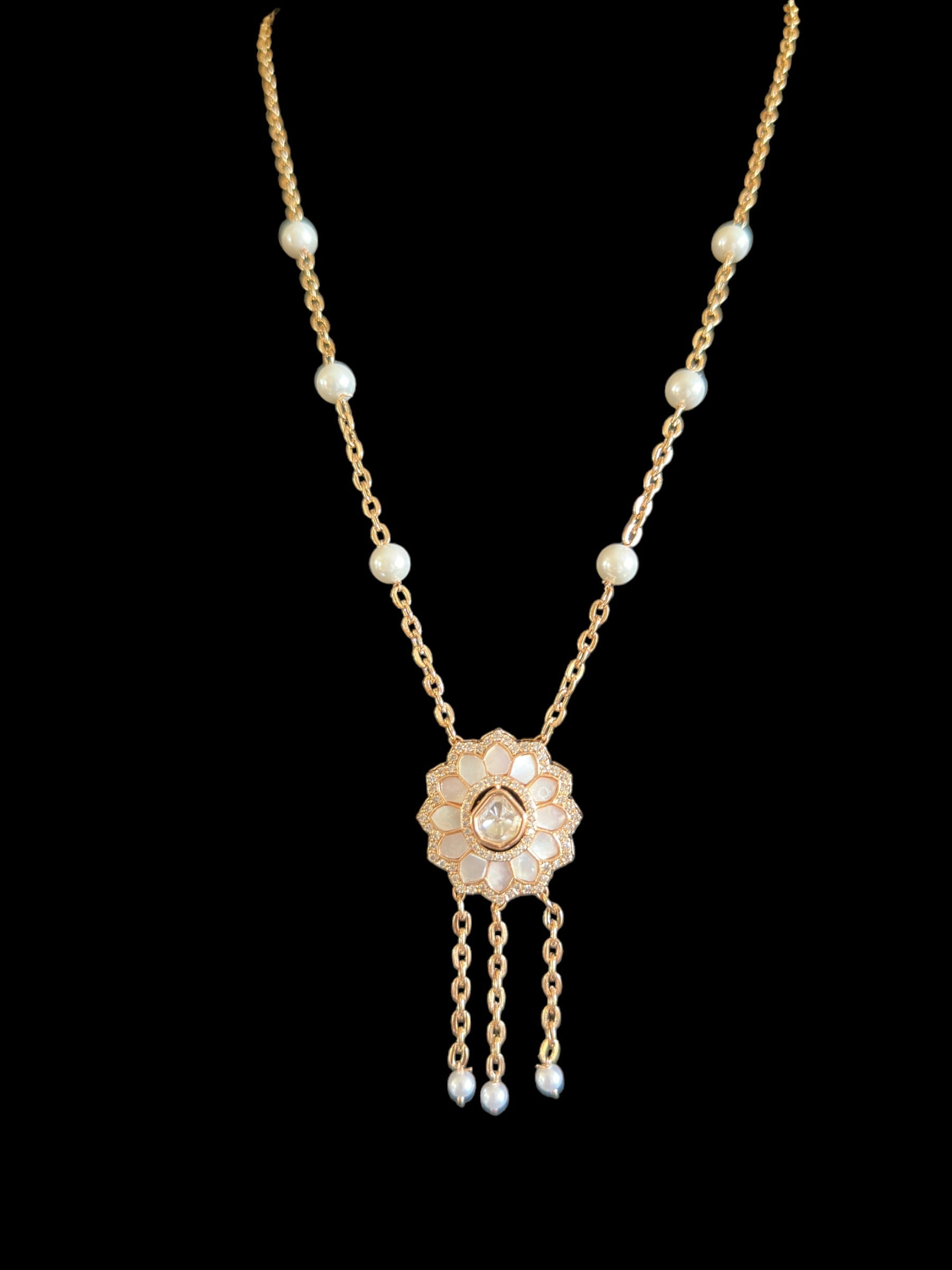 PS362 Eliza rose gold plated necklace ( READY TO SHIP )