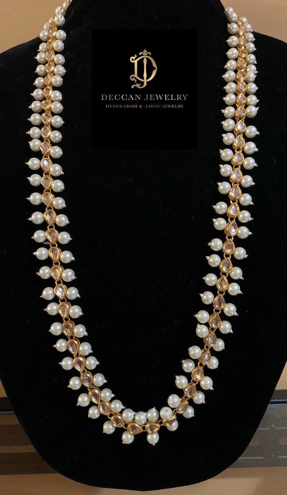 NS161 Saru kundan necklace long ( READY TO SHIP )