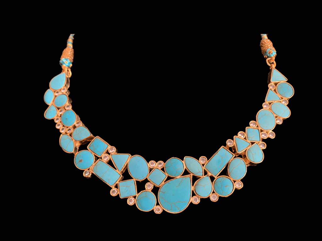 NS190 Turquoise necklace set ( SHIPS IN 4 WEEKS )