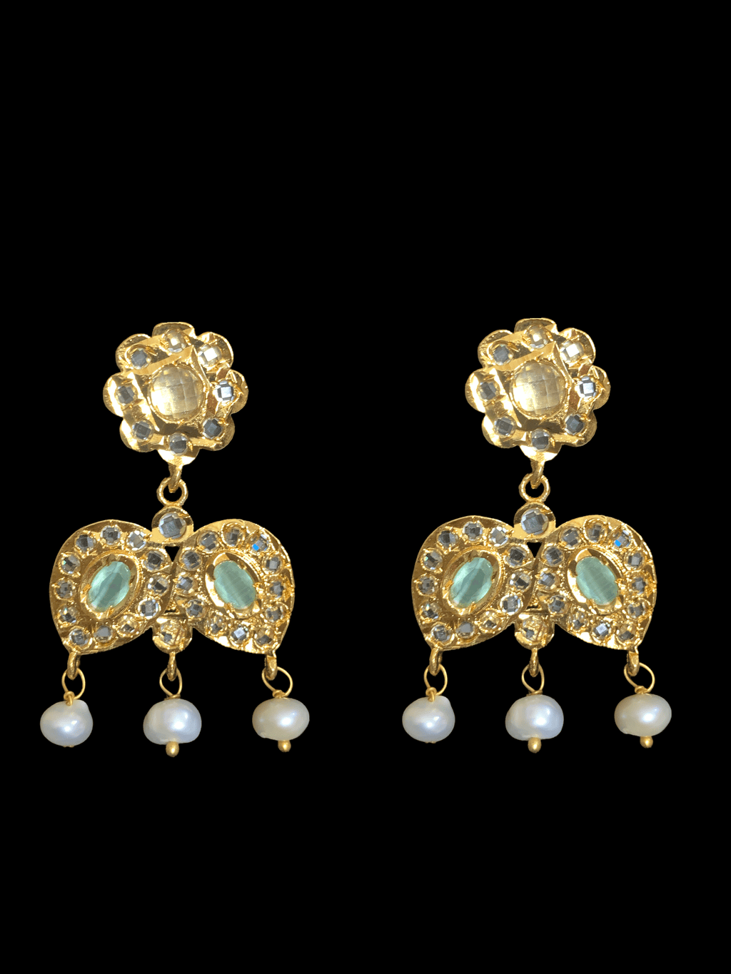 LN23 Sharnaz fresh water pearl necklace   In mint ( READY TO SHIP)