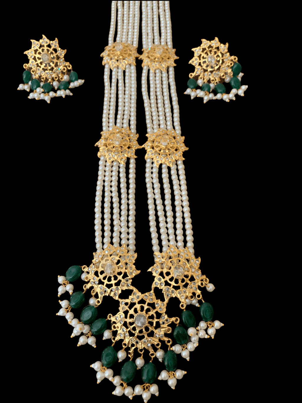 DLN110 IZA rani haar in green ( READY TO SHIP)