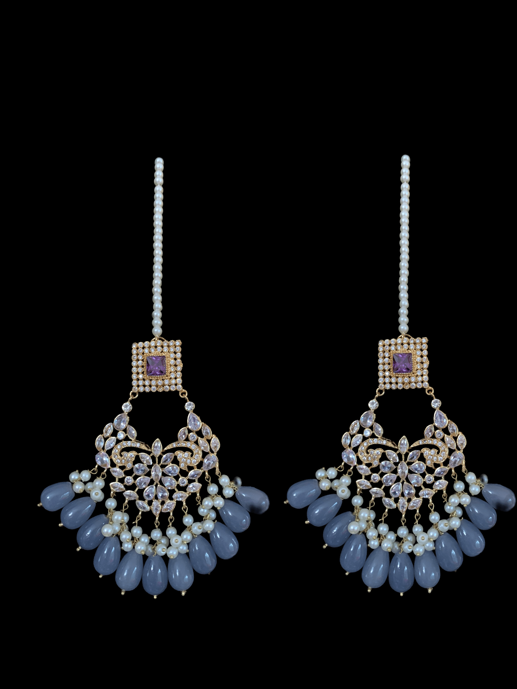 BR51 Aima  choker set (amethyst) (SHIPS IN 3 WEEKS )