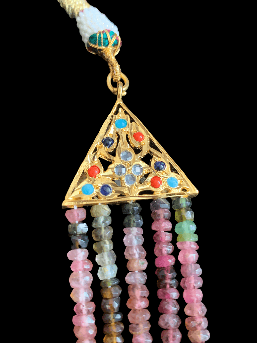 Rachel rani haar in natural beads ( SHIPS IN 4 WEEKS )