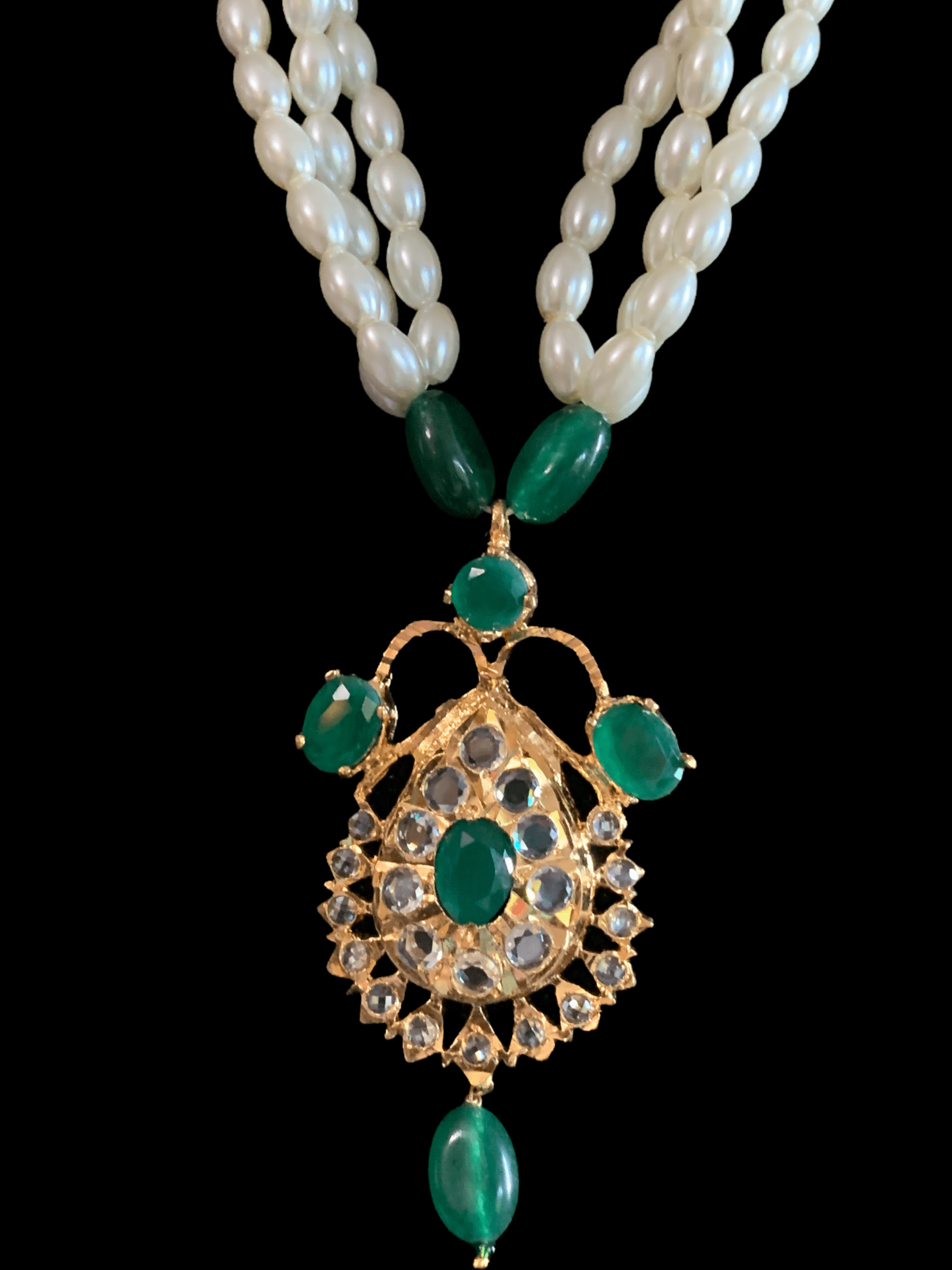 PS439 Hyderabadi jugni in shell pearls ( SHIPS IN 1 WEEK )