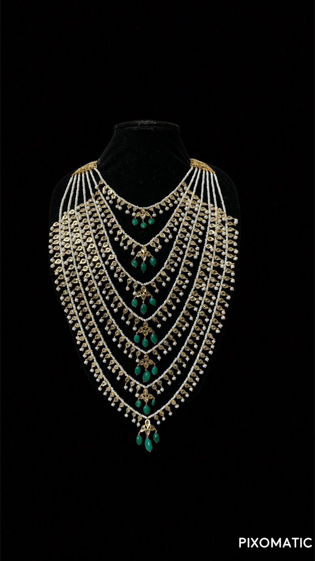 SAT15 Insia Bridal satlada in fresh water pearls ( READY TO SHIP )