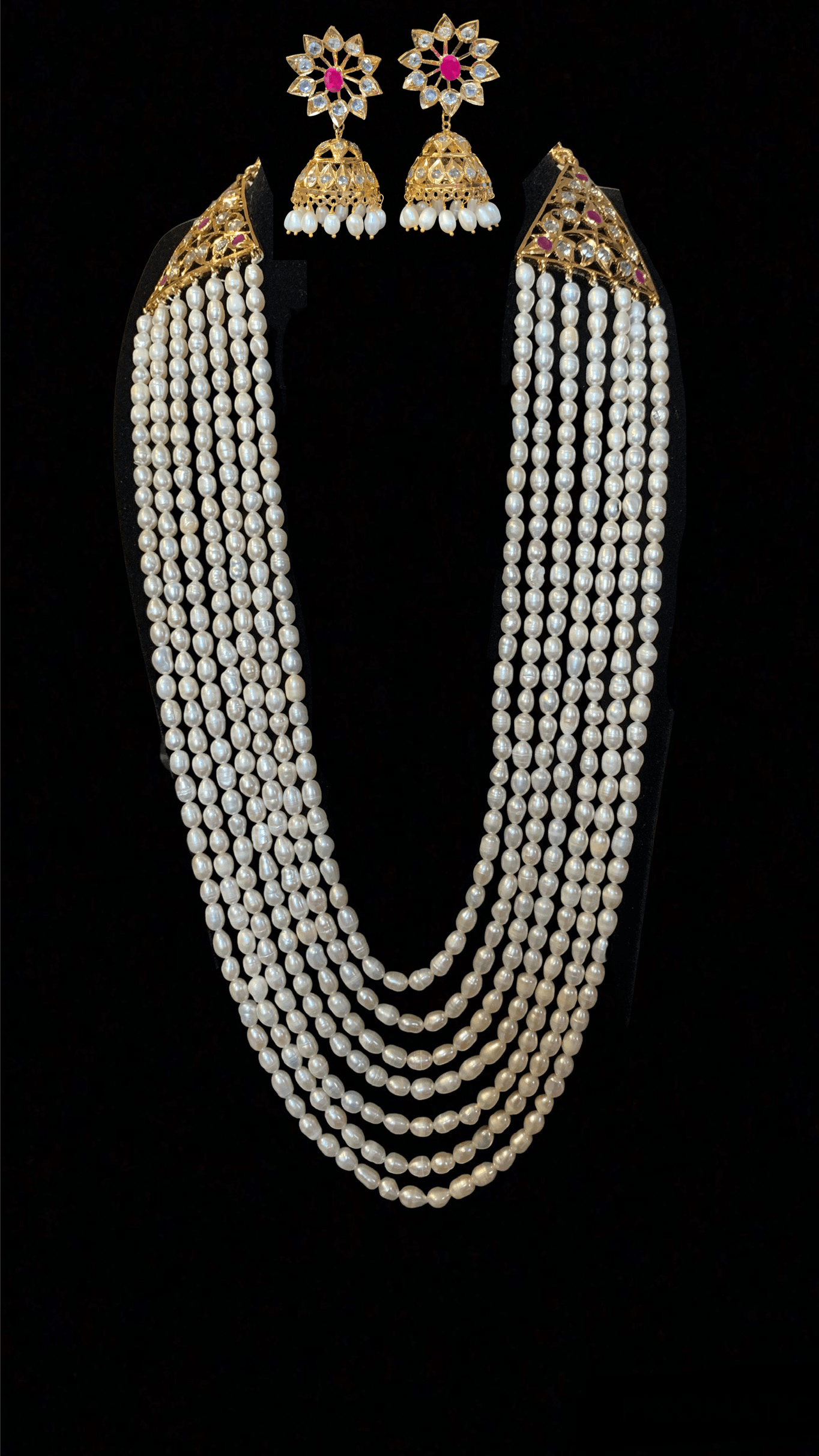 Nusaiba fresh water pearl satlada (SHIPS IN 4 WEEKS  )