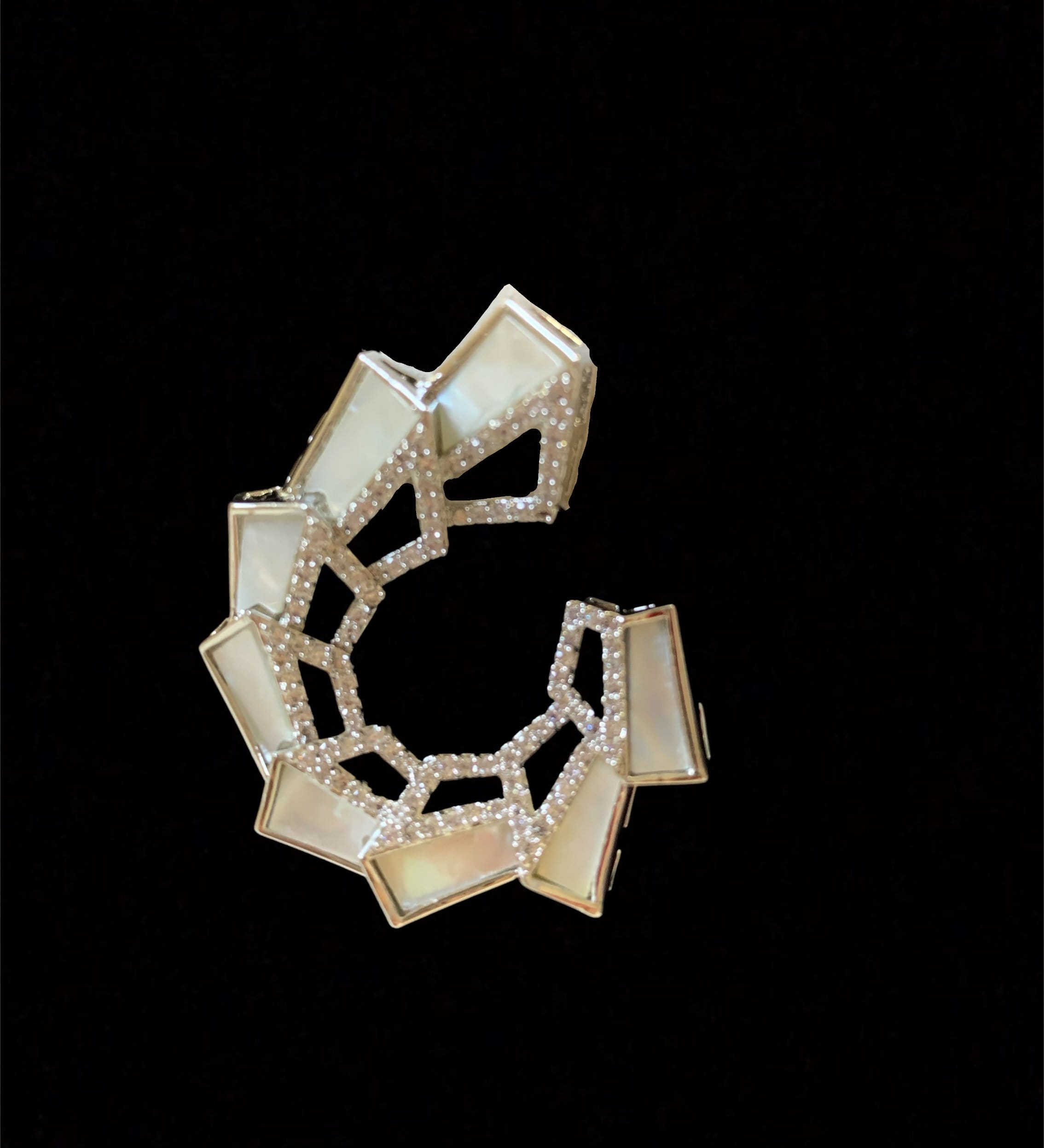 ET523 mother of pearl earrings ( READY TO SHIP )