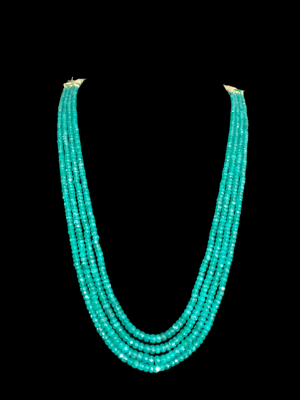 NS293 Emerald beads necklace ( READY TO SHIP )