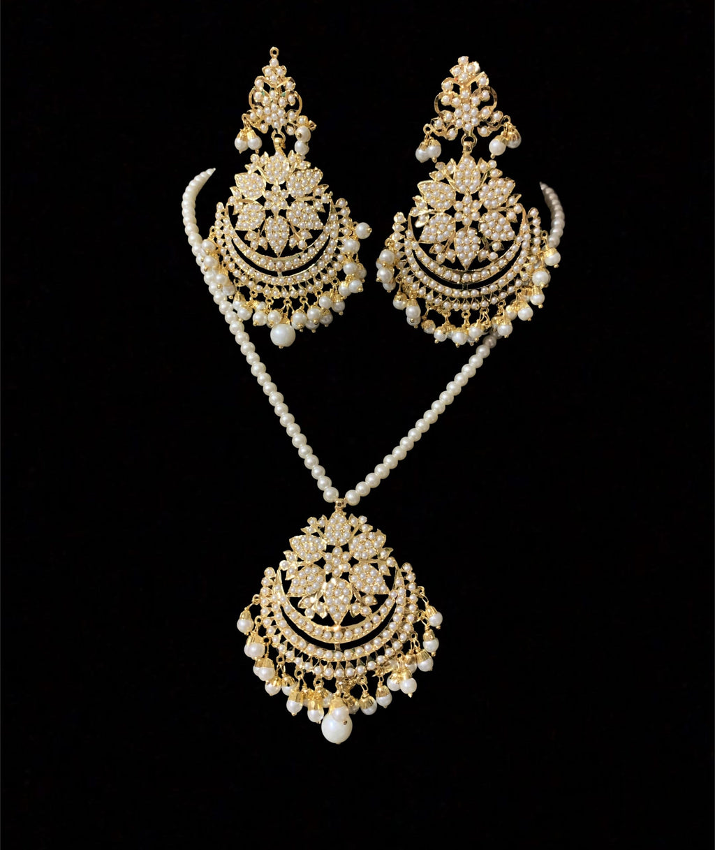 PS466 Mohini pendant set ( pearls ) ( READY TO SHIP )