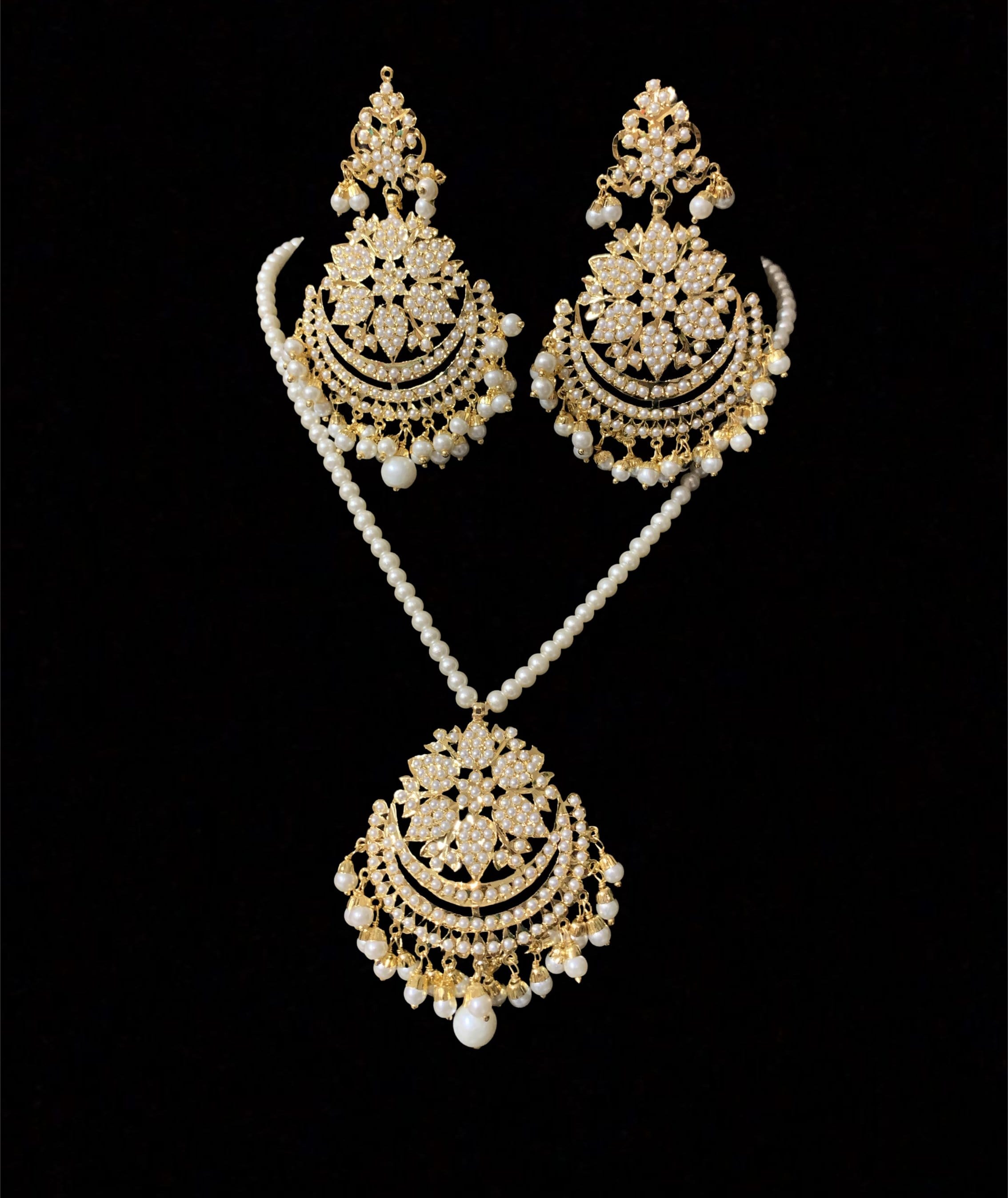 PS466 Mohini pendant set ( pearls ) ( READY TO SHIP )